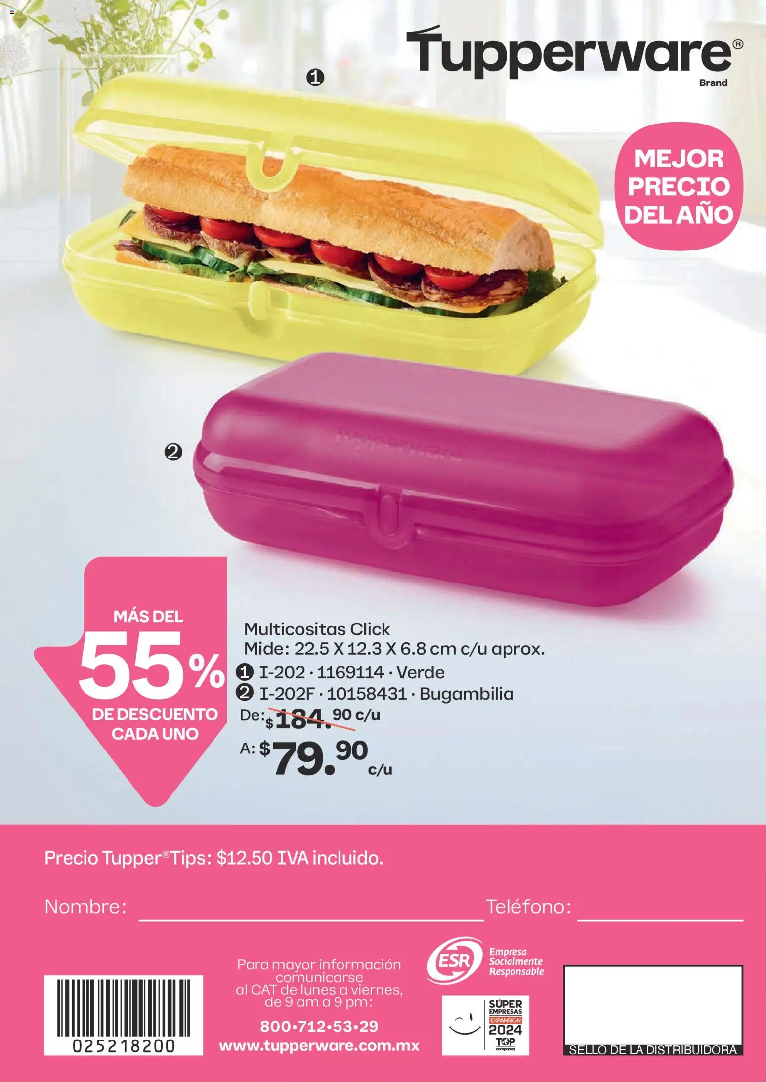 Nuevas ofertas de Tupperware válidas en toda la República Mexicana desde el 23.02.2026. ¡Encuentra las mejores ofertas en Tupperware catálogo! | Página: 116 | Productos: Teléfono