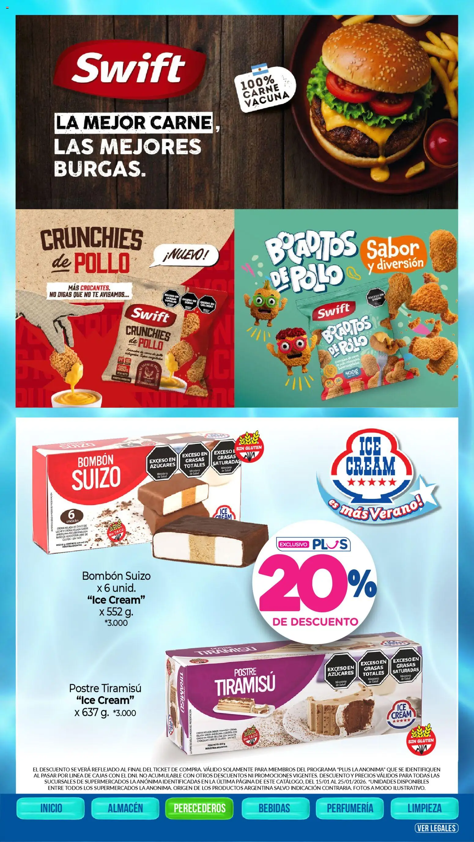 La Anonima catálogo │ válido desde el 15.01.2026 | Página: 24 | Productos: Pollo, Baño, Polvo, Té