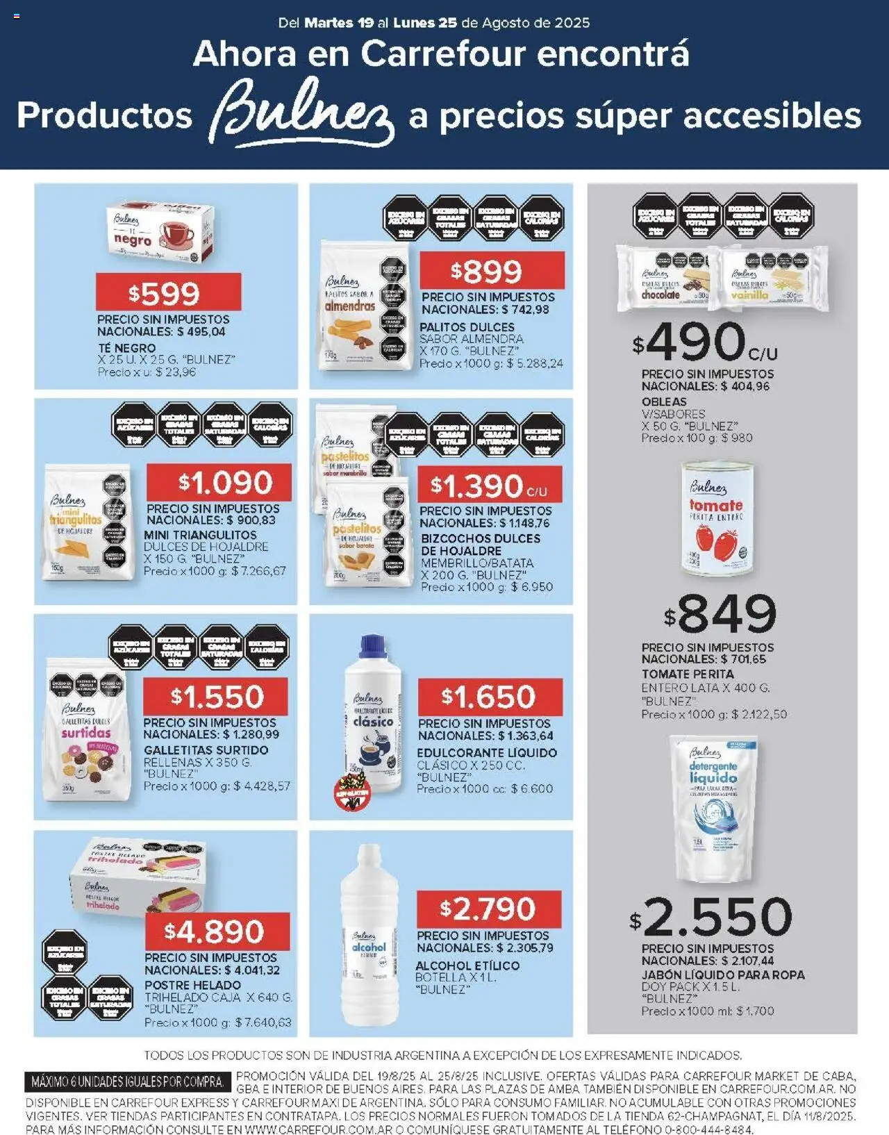 Carrefour ofertas - CABA │ válido desde el 19.08.2025 | Página: 49 | Productos: Teléfono, Almendras, Almendra, Té