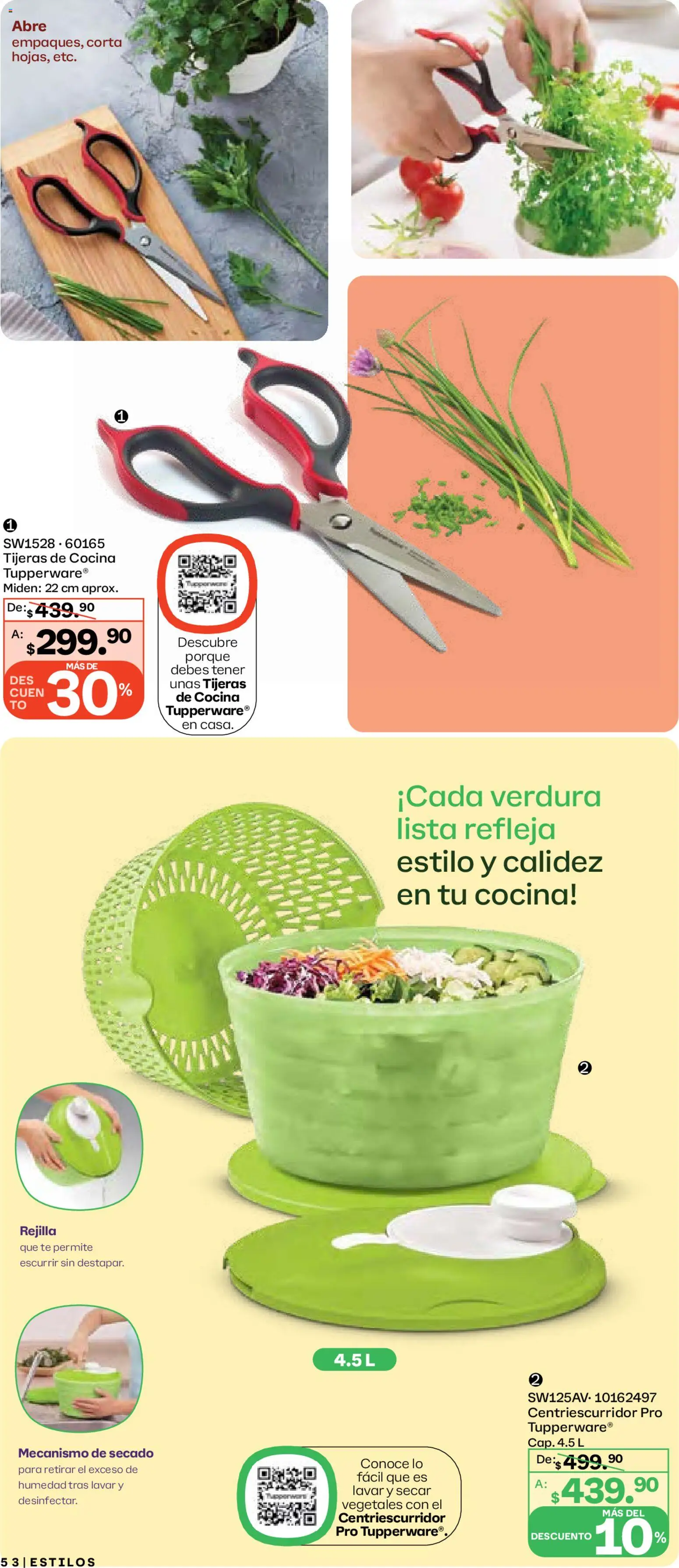 Nuevas ofertas de Tupperware válidas en toda la República Mexicana desde el 29.12.2025. ¡Encuentra las mejores ofertas en Tupperware catálogo! | Página: 53 | Productos: Cocina, Rejilla, Té