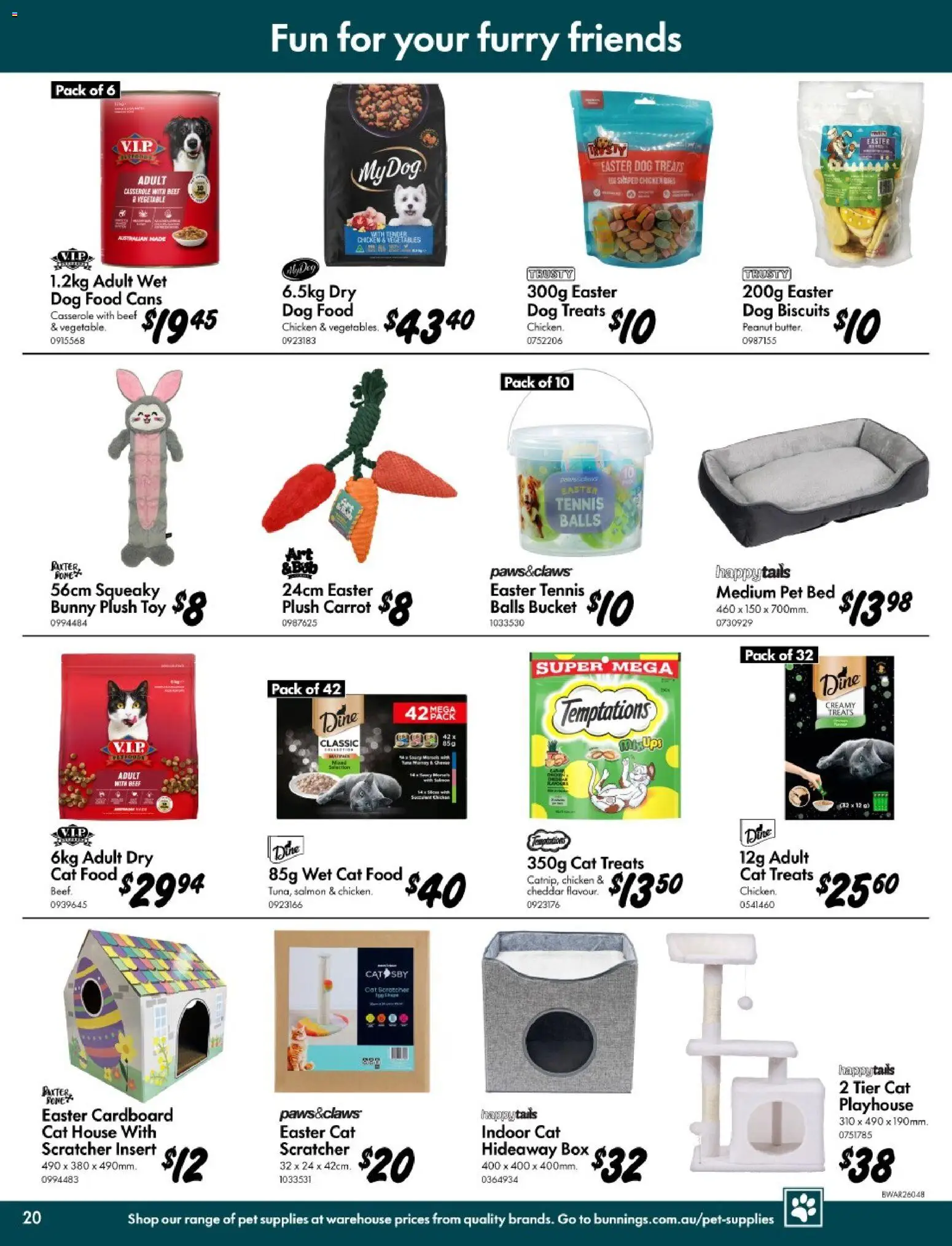 Bunnings Warehouse catalogue - valid from 11.03.2026 | Page: 20 | Products: Box, Dog food, Vegetables, Salmon