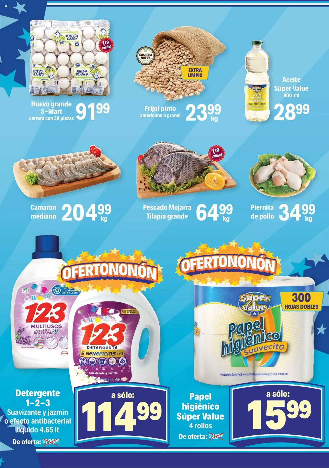 Nuevas ofertas de S-Mart válidas en toda la República Mexicana desde el 26.09.2025. ¡Encuentra las mejores ofertas en S-Mart folleto! | Página: 3 | Productos: Pollo, Detergente, Huevo, Suavizante