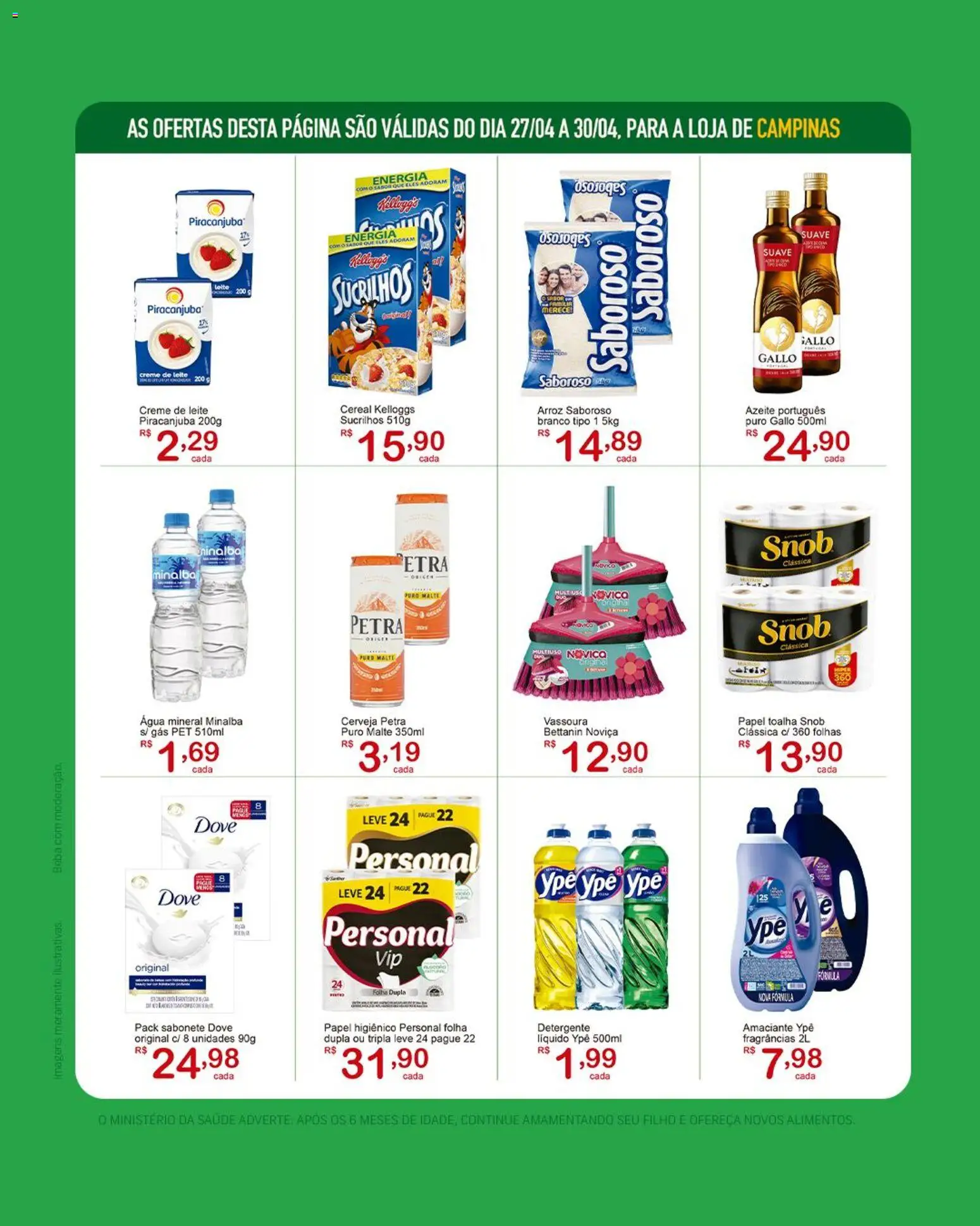 GIGA Atacado Folheto - válido de 27.04.2026 | Página: 2 | Produtos: Detergente, Minalba, Sucrilhos, Dove