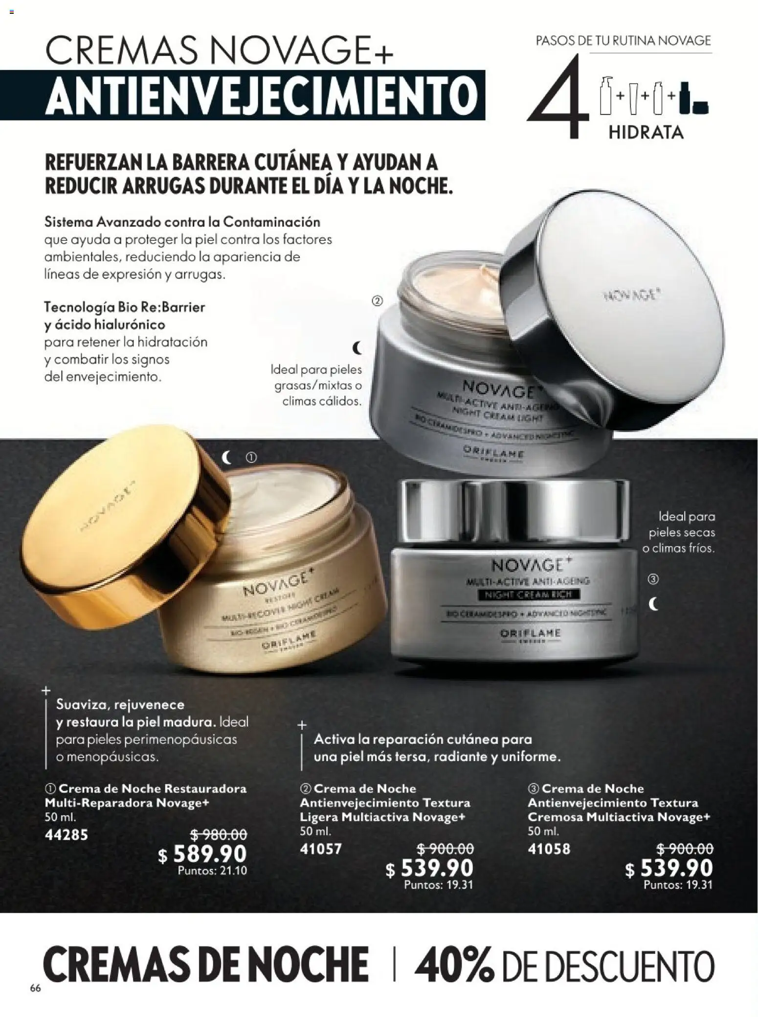 Nuevas ofertas de Oriflame válidas en toda la República Mexicana desde el 18.04.2026. ¡Encuentra las mejores ofertas en Oriflame campaña 6 2026! | Página: 66 | Productos: Crema, Radiante