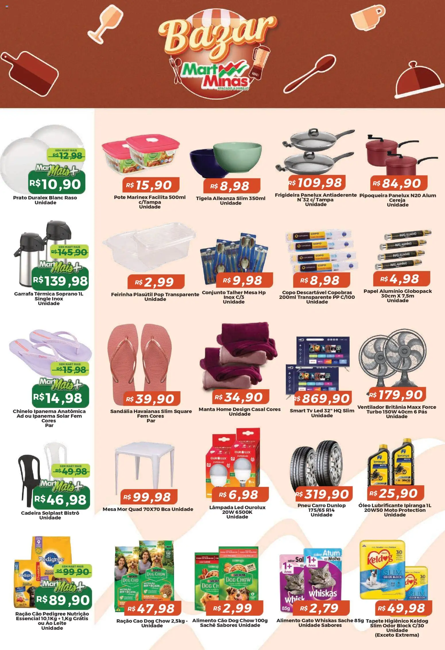 Mart Minas Folheto - válido de 23.04.2026 | Página: 7 | Produtos: Cadeira, Tapete, Atum, Tigela