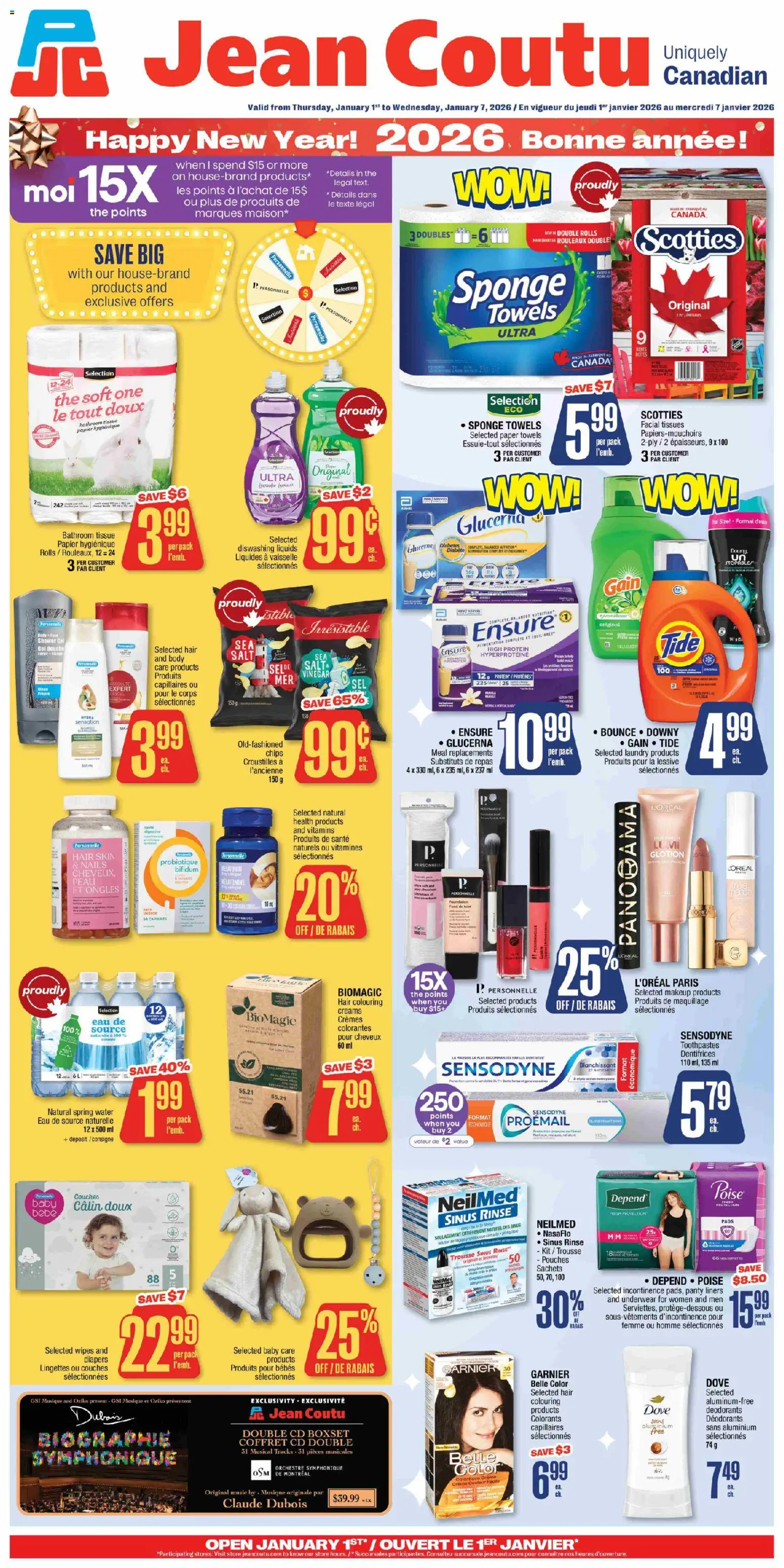 Jean Coutu flyer valid from 01.01.2026 | Page: 1