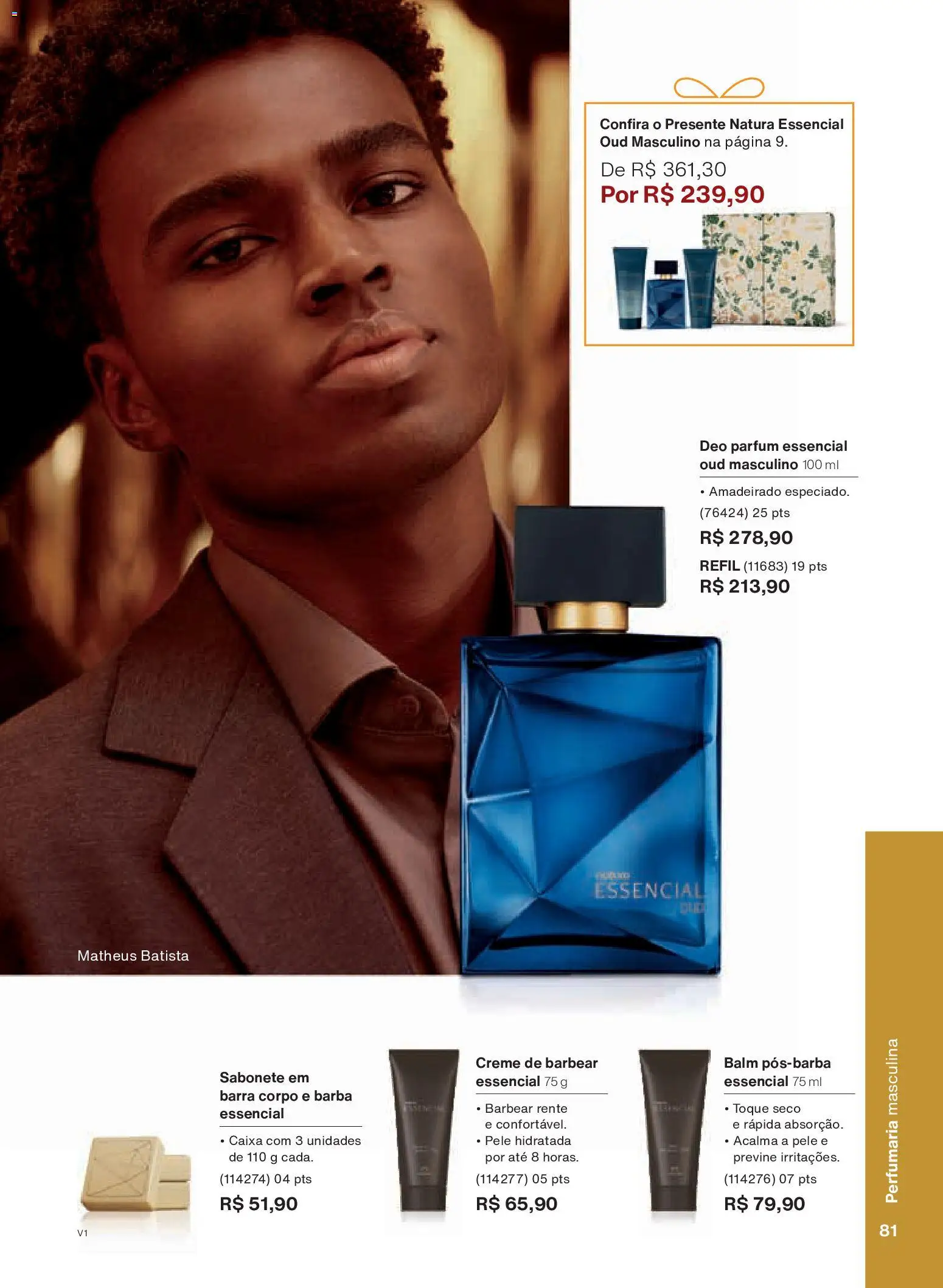 Natura Folheto - válido de 26.11.2025 | Página: 81 | Produtos: Caixa, Creme, Sabonete, Creme de barbear
