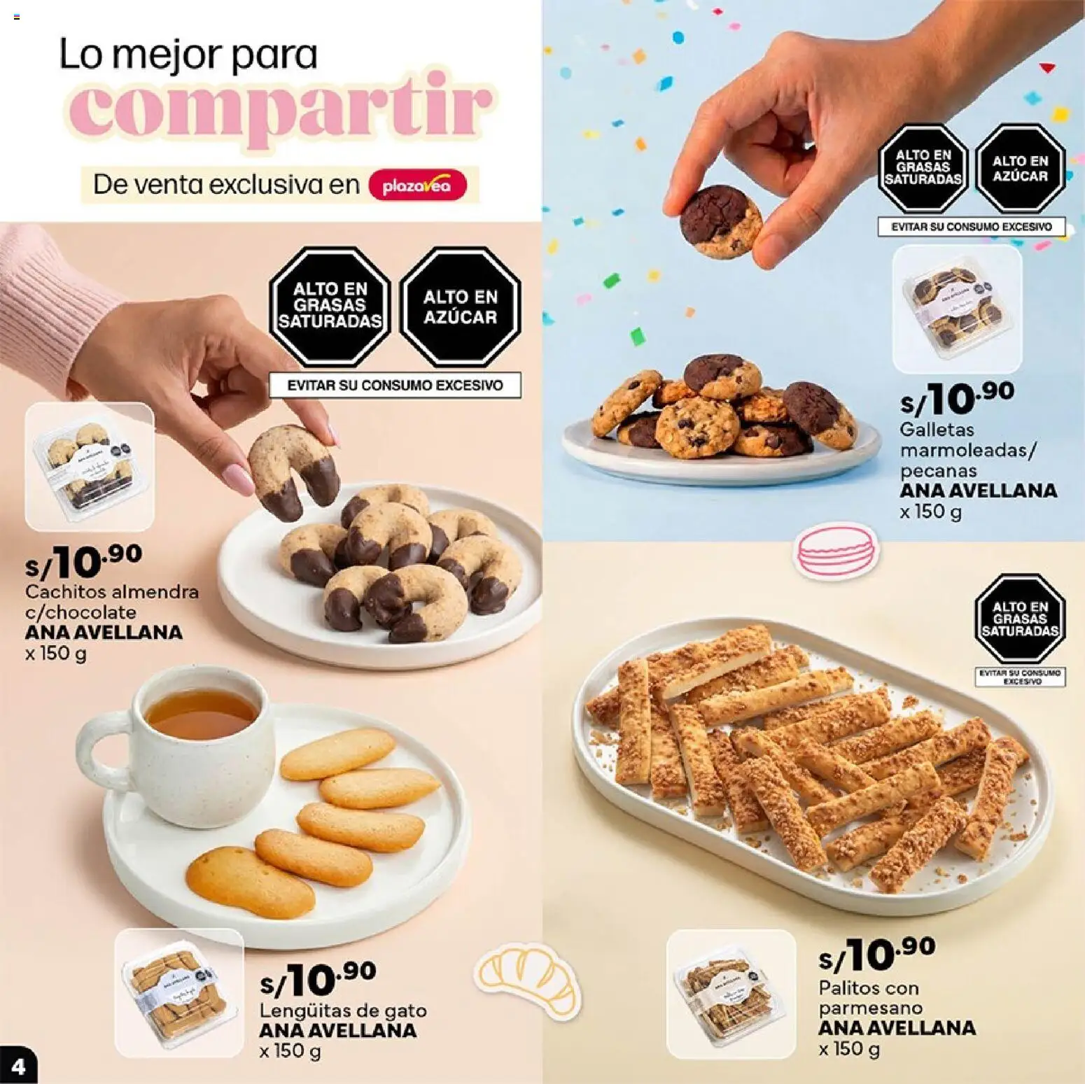 Catálogo Plaza Vea válido desde 27.04.2026 | Página: 4 | Productos: Galletas