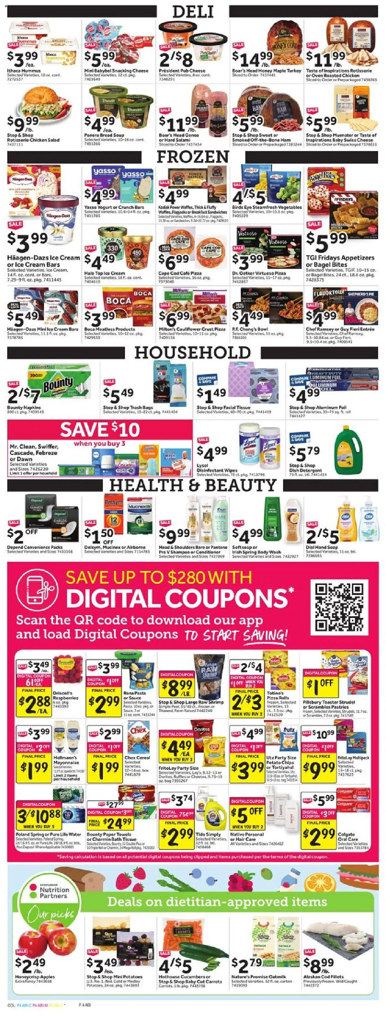 Stop & Shop Weekly Ad - valid from 24.10.2025 | Page: 8 | Products: Toaster, Bread, Body Wash, Coat
