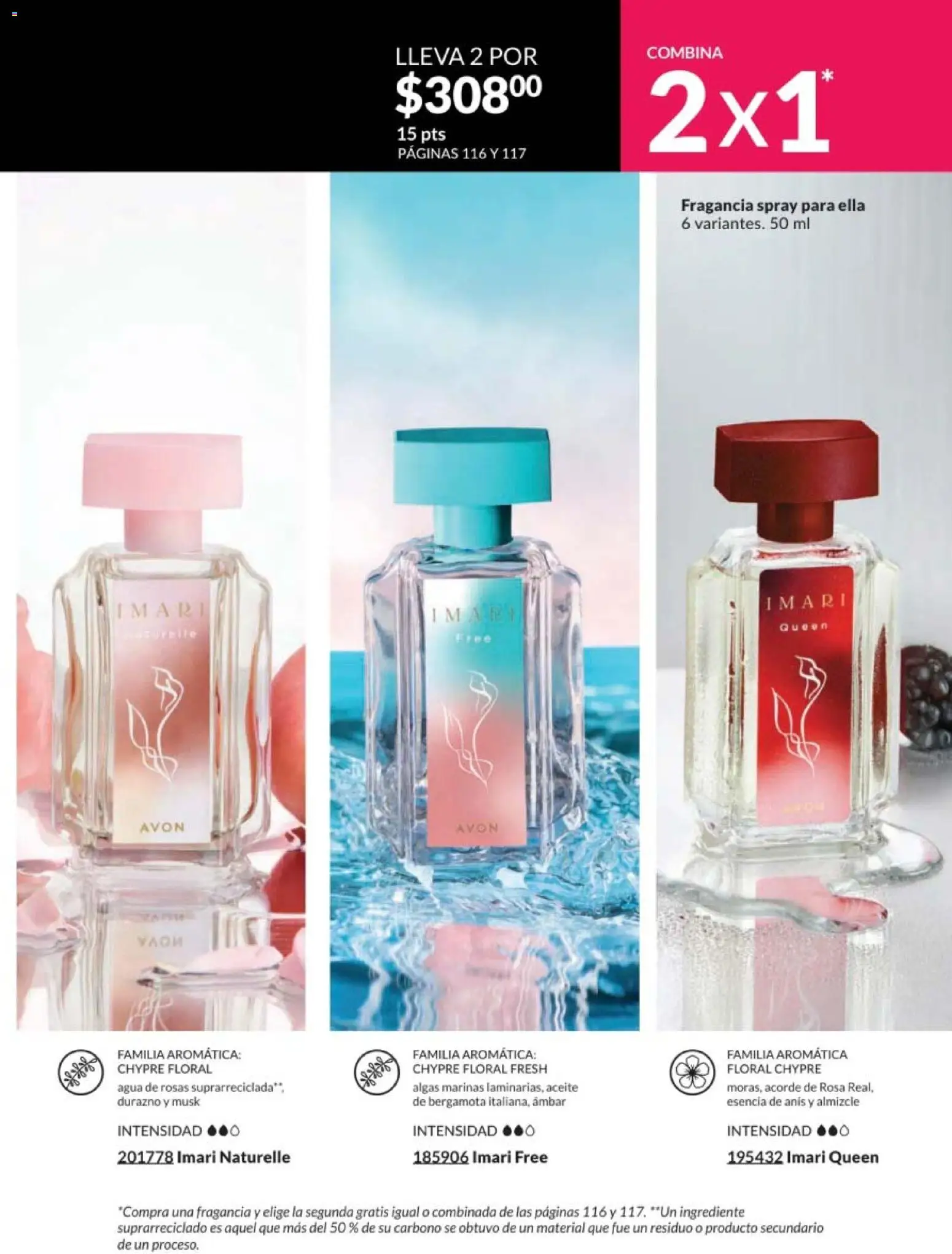 Nuevas ofertas de AVON válidas en toda la República Mexicana desde el 30.01.2026. ¡Encuentra las mejores ofertas en AVON campaña 3 2026! | Página: 111 | Productos: Durazno, Agua, Aceite, Fragancia