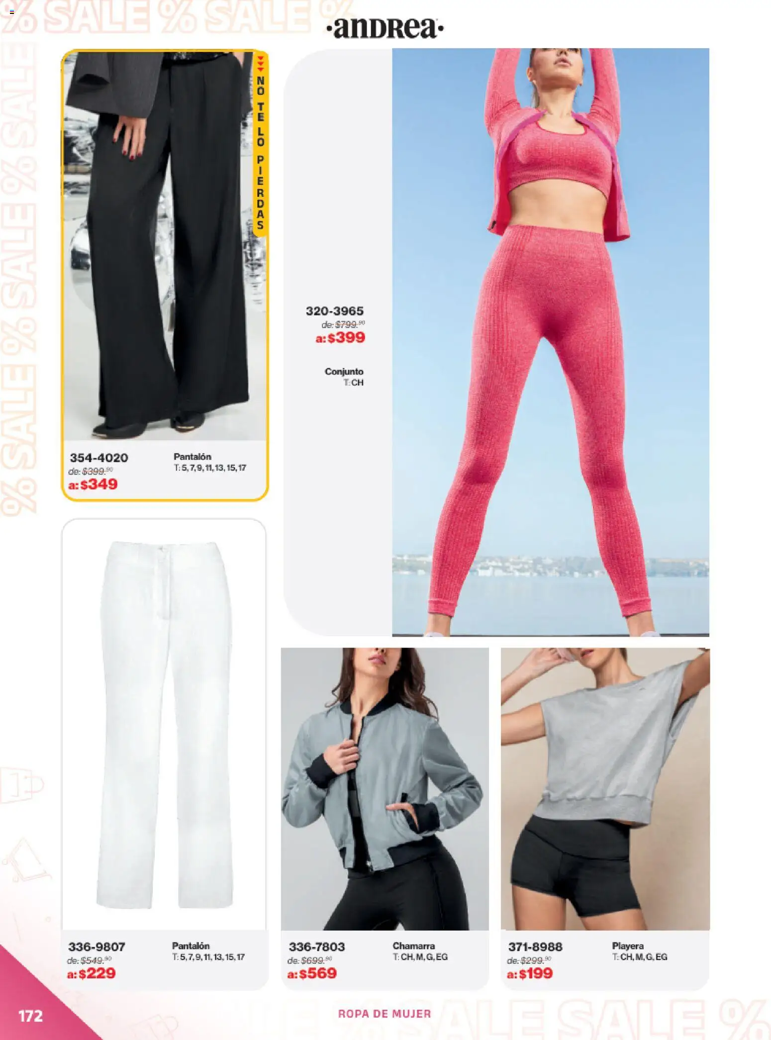 Nuevas ofertas de Andrea válidas en toda la República Mexicana desde el 21.12.2025. ¡Encuentra las mejores ofertas en Andrea catálogo Outlet! | Página: 172 | Productos: Chamarra, Ropa, Playera, Conjunto