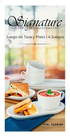 Vista previa de Juego de Taza y Plato | 4 Juegos, Set of cups and plates, 4 sets., nuevo folleto de la tienda, válido en México a partir del 26.01.2026 | Página: 15