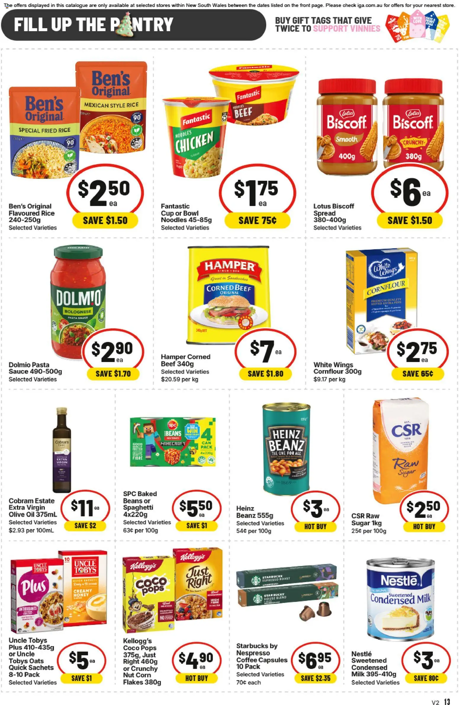IGA catalogue - valid from 12.11.2025 | Page: 9 | Products: Honey, Chicken, Rice, Flakes