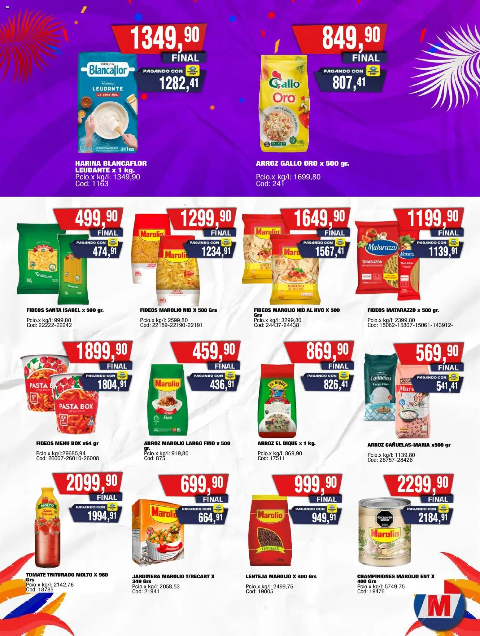 Maxiconsumo ofertas │ válido desde el 16.02.2026 | Página: 4 | Productos: Lentejas, Tomate, Fideos, Pasta