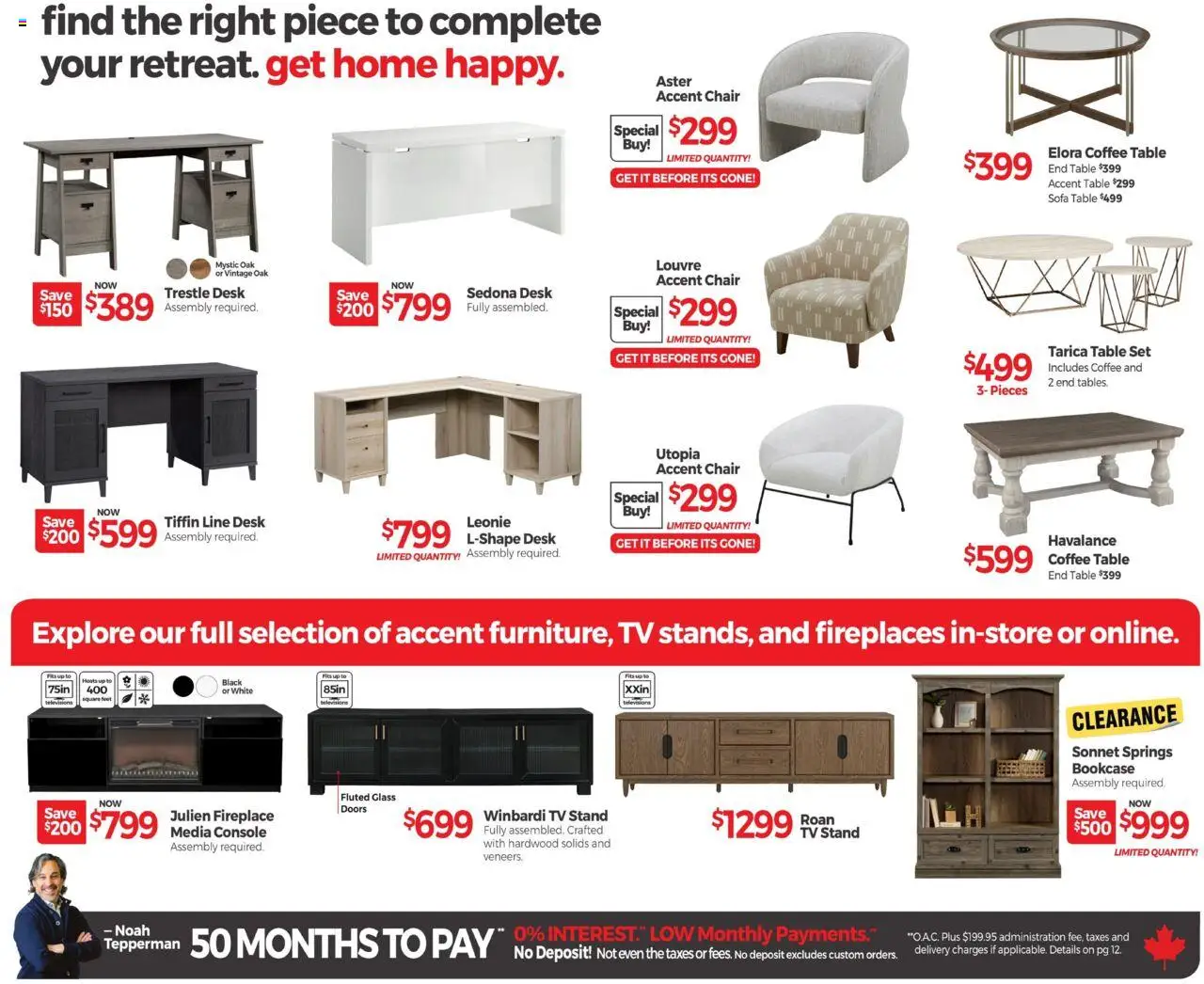 Tepperman's flyer valid from 18.09.2025 | Page: 8 | Products: Tv, Coffee table, Chair, Coffee