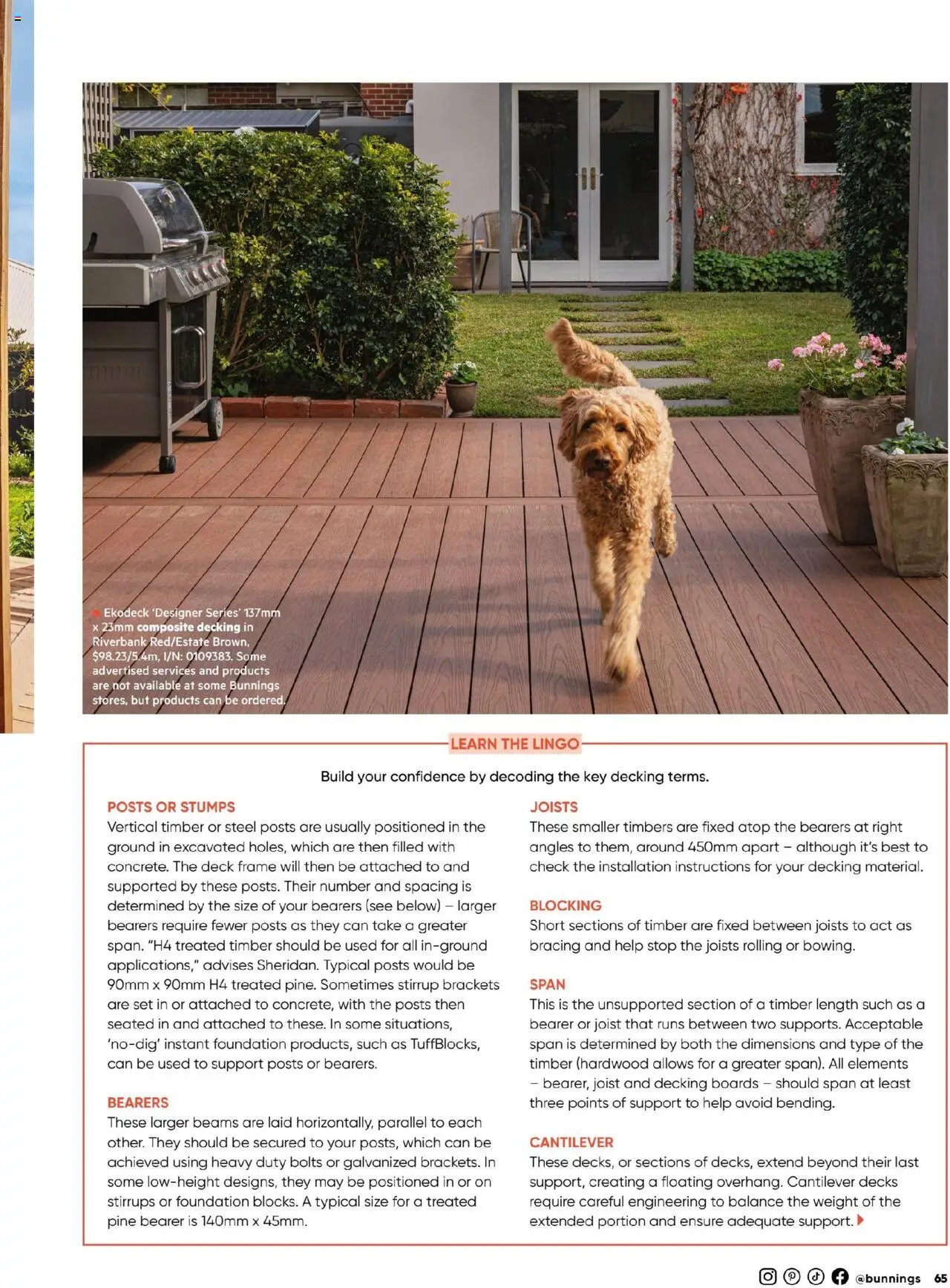 Bunnings Warehouse catalogue - valid from 01.10.2025 | Page: 65 | Products: Decking, Foundation, Weight