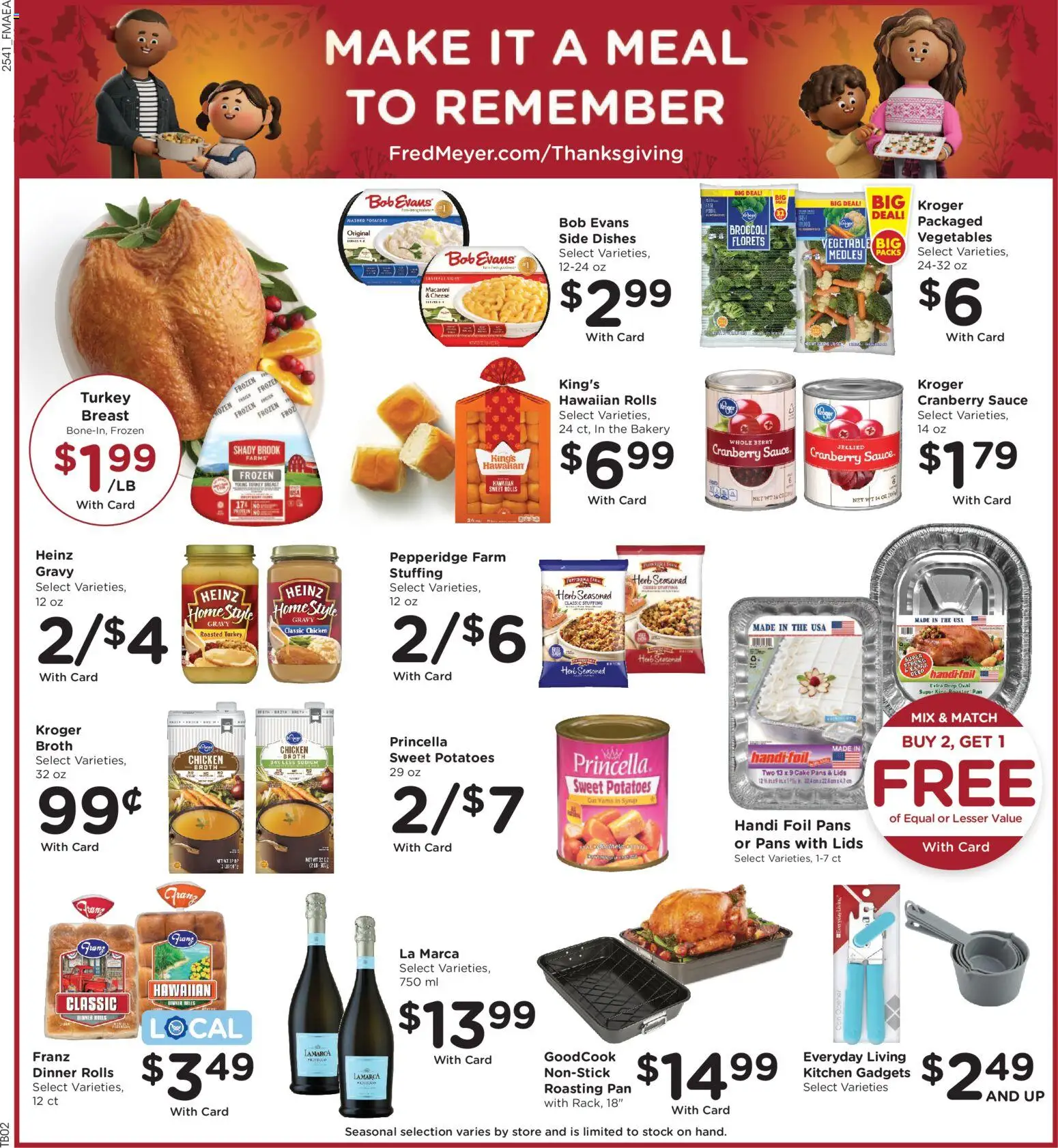 Fred Meyer Black Friday - valid from 12.11.2025 | Page: 4 | Products: Bakery, Broccoli, Potatoes, Vegetables