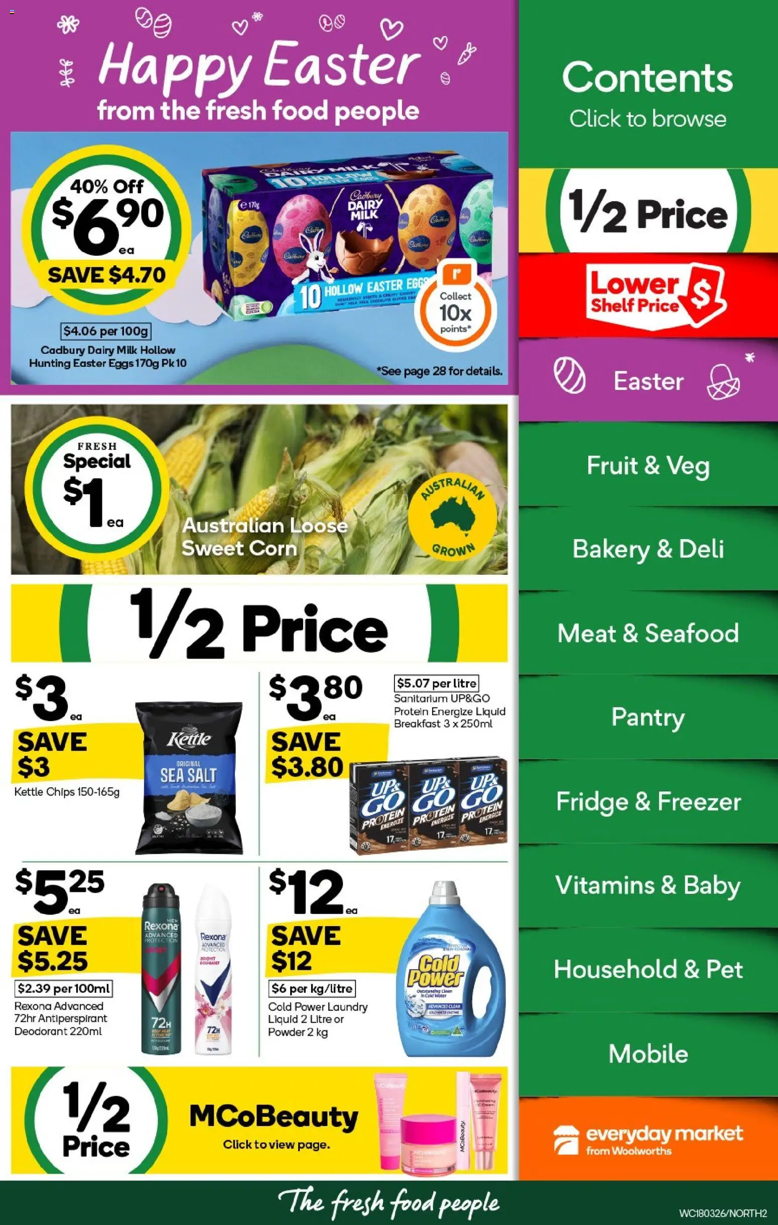 Woolworths catalogue - valid from 18.03.2026 | Page: 2 | Products: Shelf, Antiperspirant, Kettle, Mobile