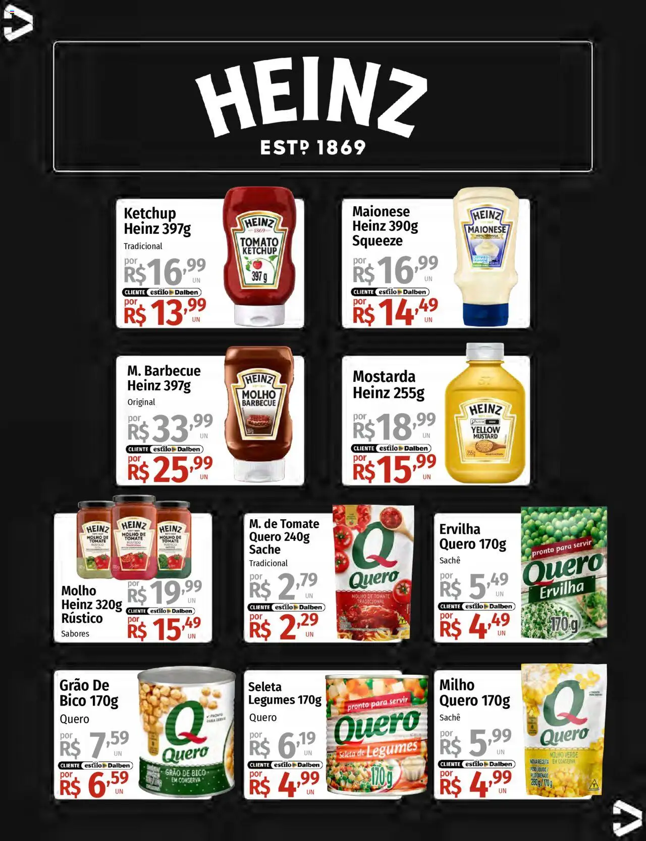 Supermercado Dalben Folheto - válido de 15.08.2025 | Página: 13 | Produtos: Ervilha, Milho verde, Ketchup, Bico