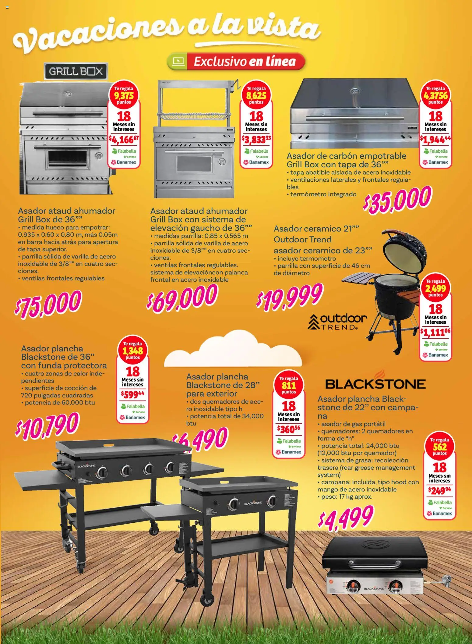 Nuevas ofertas de Soriana válidas en toda la República Mexicana desde el 26.02.2026. ¡Encuentra las mejores ofertas en Soriana - Vacaciones a la vista Híper Nacional! | Página: 24 | Productos: Funda, Quemador, Parrilla, Cerámico