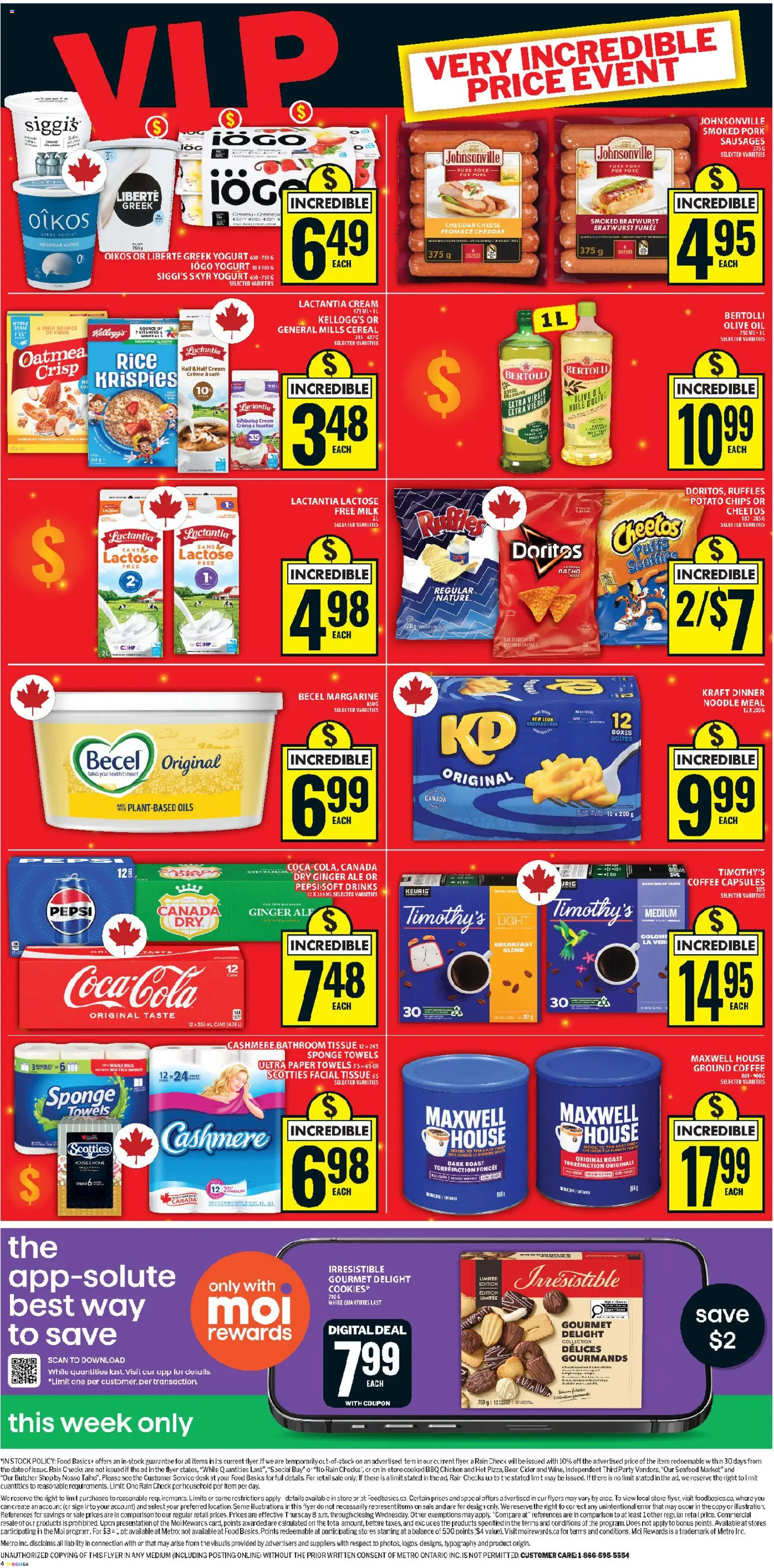 Food Basics flyer valid from 13.11.2025 | Page: 3 | Products: Rice, Chips, Sponge, Milk