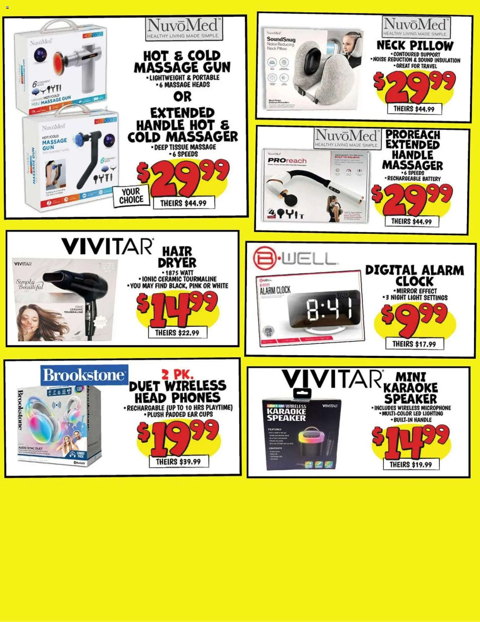Ollie's Ad - valid from 14.11.2025 | Page: 5 | Products: Mirror, Alarm, Alarm clock, Microphone