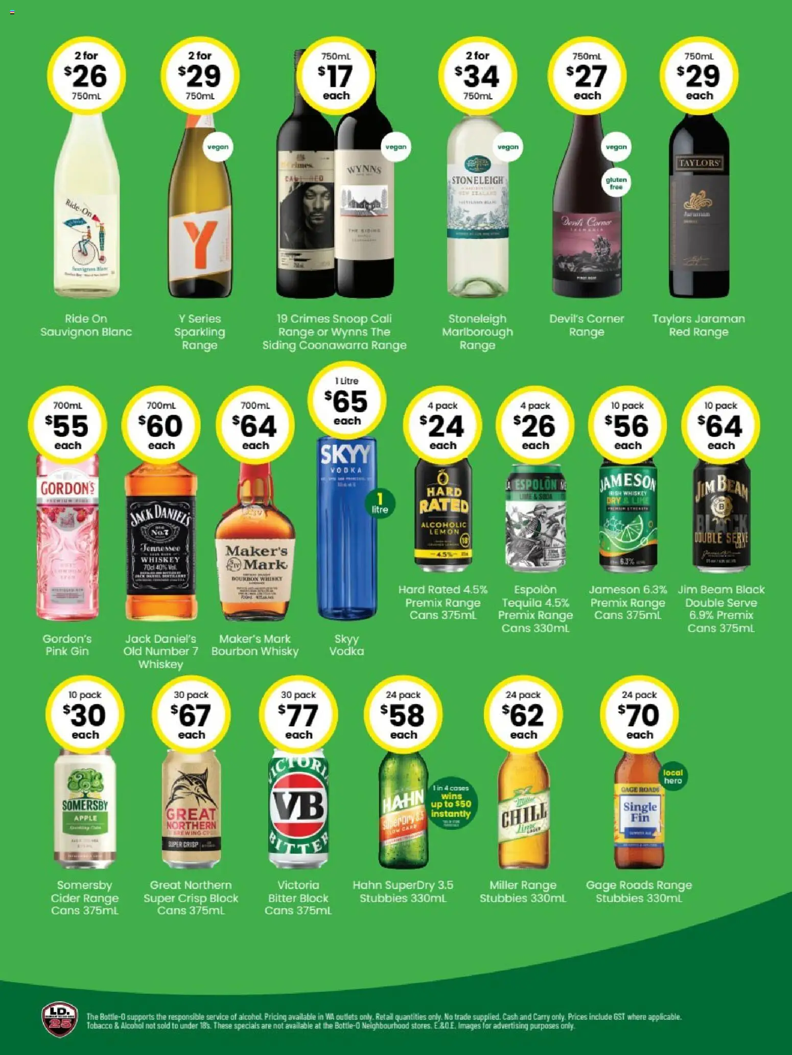 The Bottle-O catalogue - valid from 27.10.2025 | Page: 2 | Products: Bourbon, Gin, Vodka, Whiskey