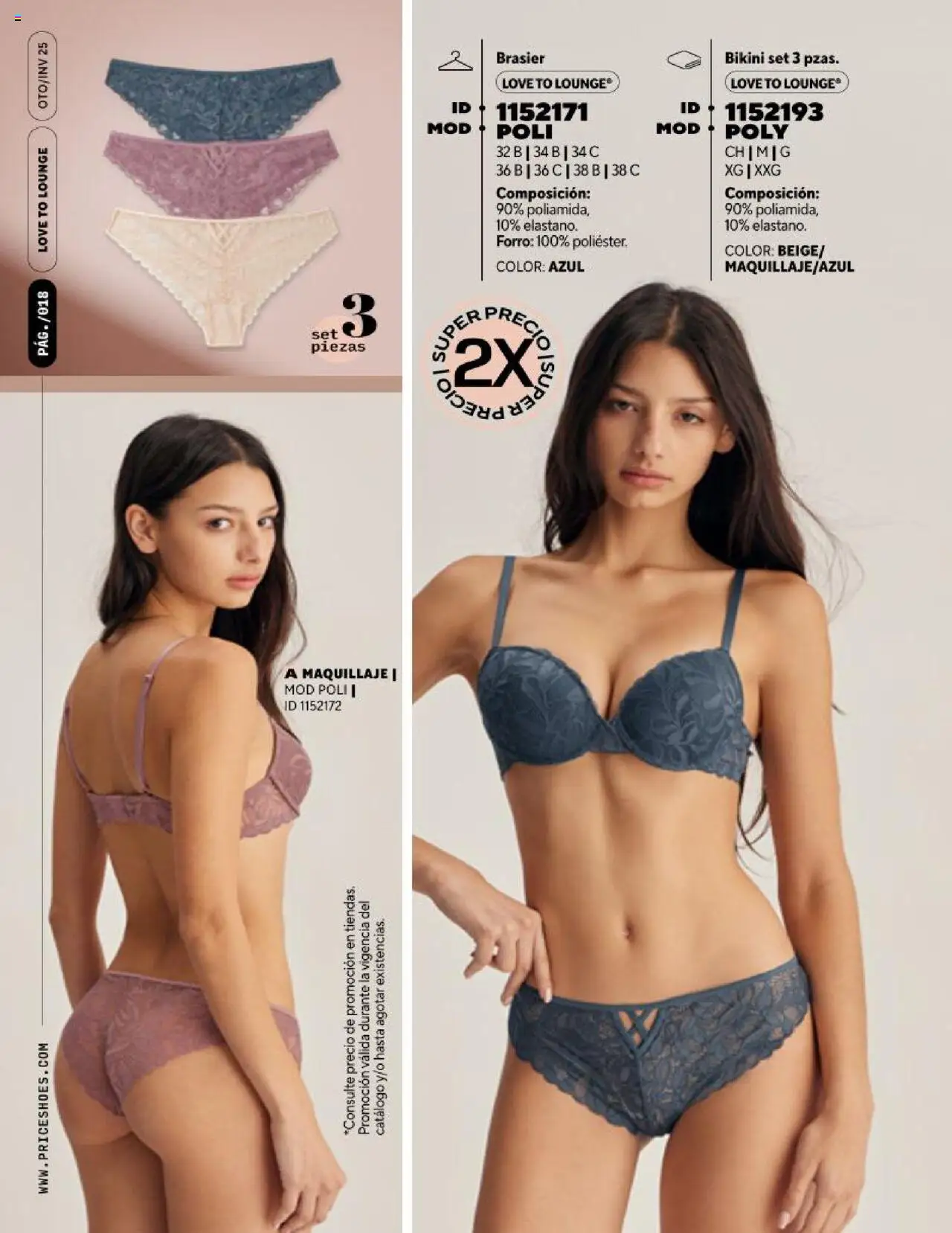 Nuevas ofertas de Price Shoes válidas en toda la República Mexicana desde el 21.07.2025. ¡Encuentra las mejores ofertas en Price Shoes - Catálogo Love! | Página: 20 | Productos: Bikini, Maquillaje