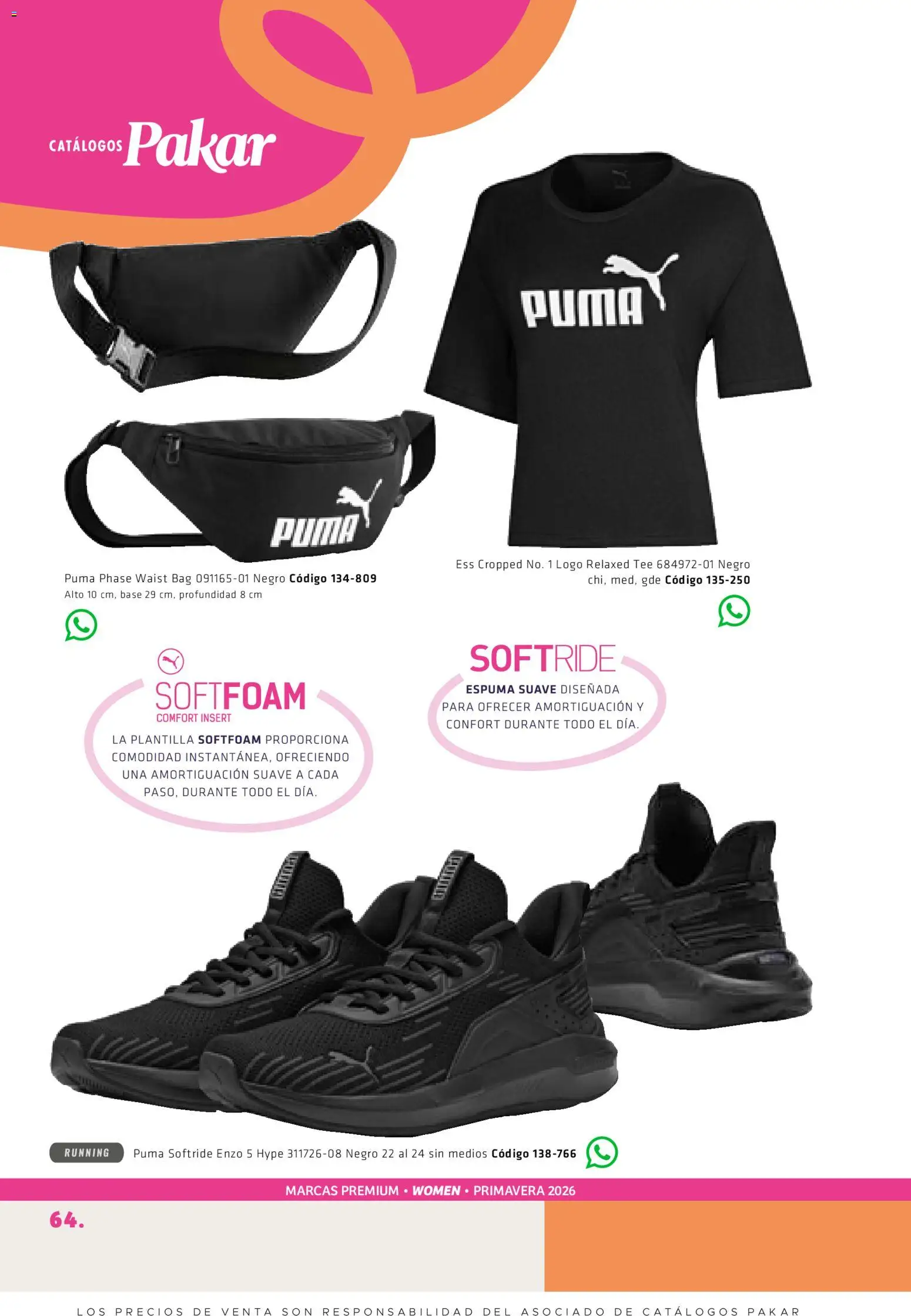 Nuevas ofertas de SC Pakar válidas en toda la República Mexicana desde el 27.02.2026. ¡Encuentra las mejores ofertas en SC Pakar catálogo Premium Women! | Página: 64 | Productos: Espuma