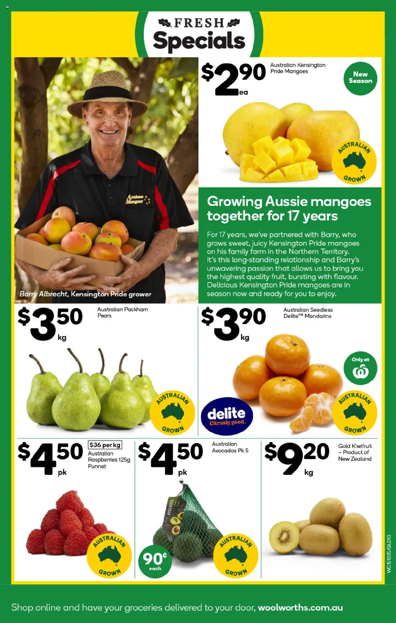 Woolworths catalogue - valid from 15.10.2025 | Page: 13 | Products: Kiwifruit, Mandarins