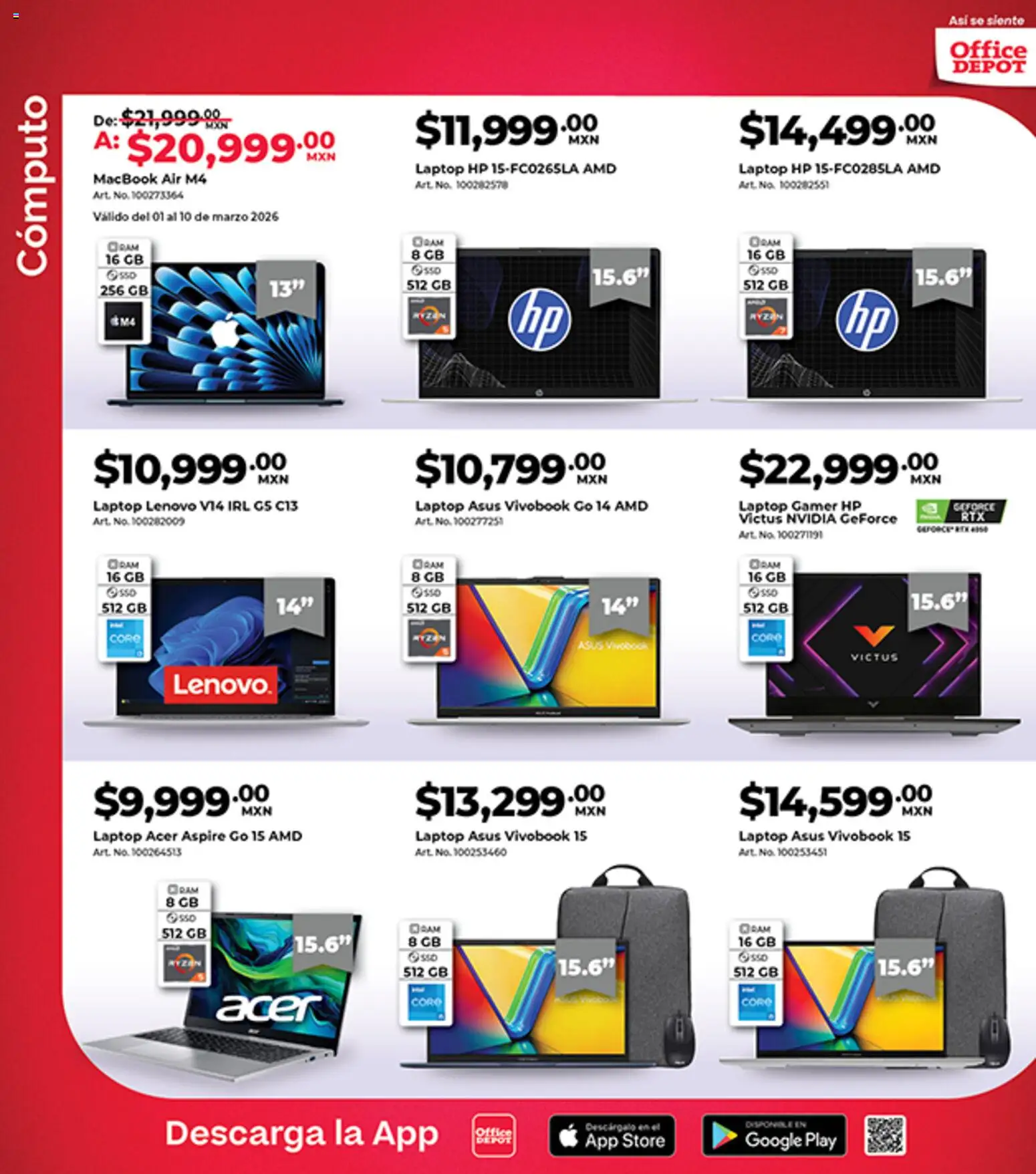 Nuevas ofertas de Office Depot válidas en toda la República Mexicana desde el 01.03.2026. ¡Encuentra las mejores ofertas en Office Depot catálogo! | Página: 6