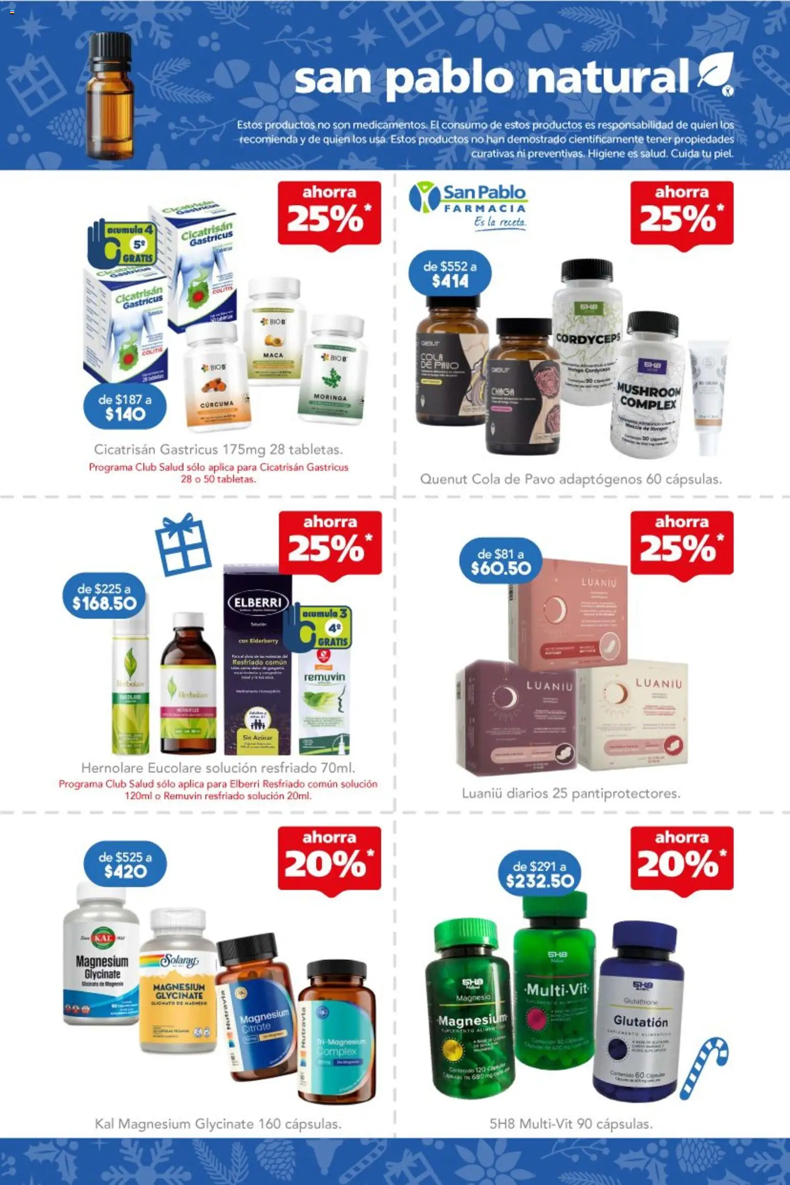 Nuevas ofertas de Farmacia San Pablo válidas en toda la República Mexicana desde el 14.12.2025. ¡Encuentra las mejores ofertas en Farmacia San Pablo catálogo! | Página: 9