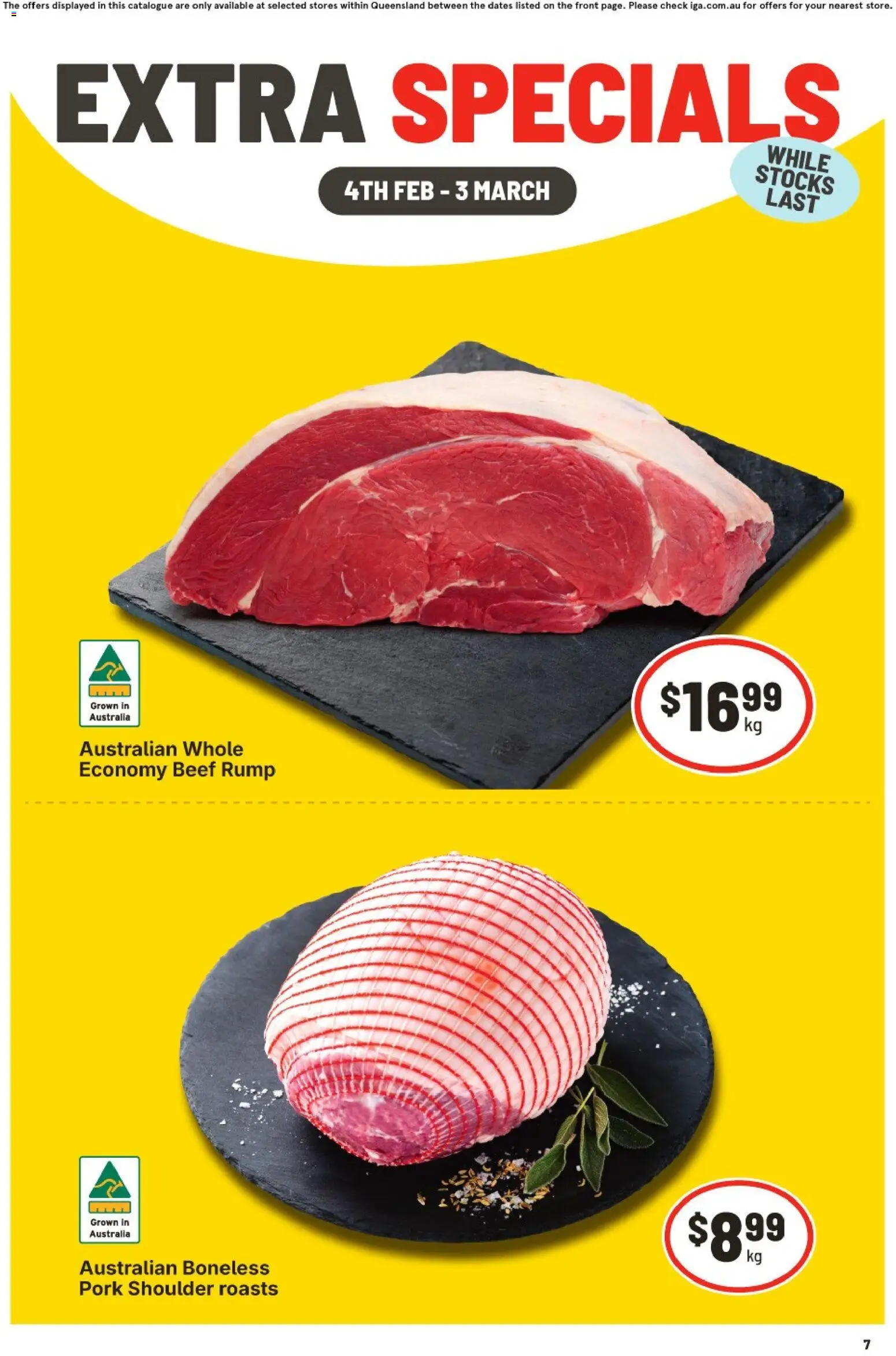 IGA catalogue - valid from 04.02.2026 | Page: 2 | Products: Pork, Beef