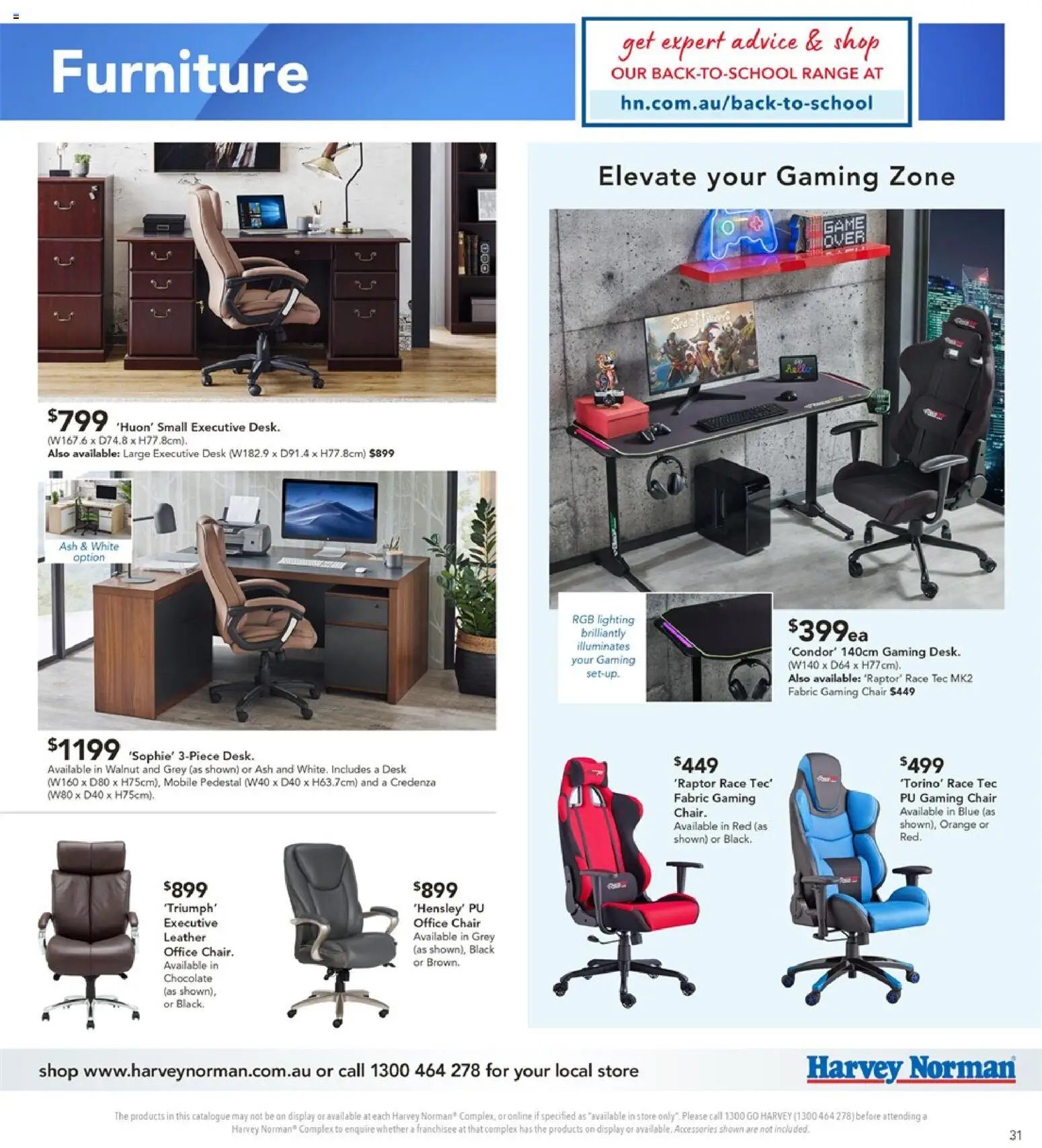 Harvey Norman catalogue - valid from 08.12.2025 | Page: 31 | Products: Chair, Desk, Accessories, Mobile