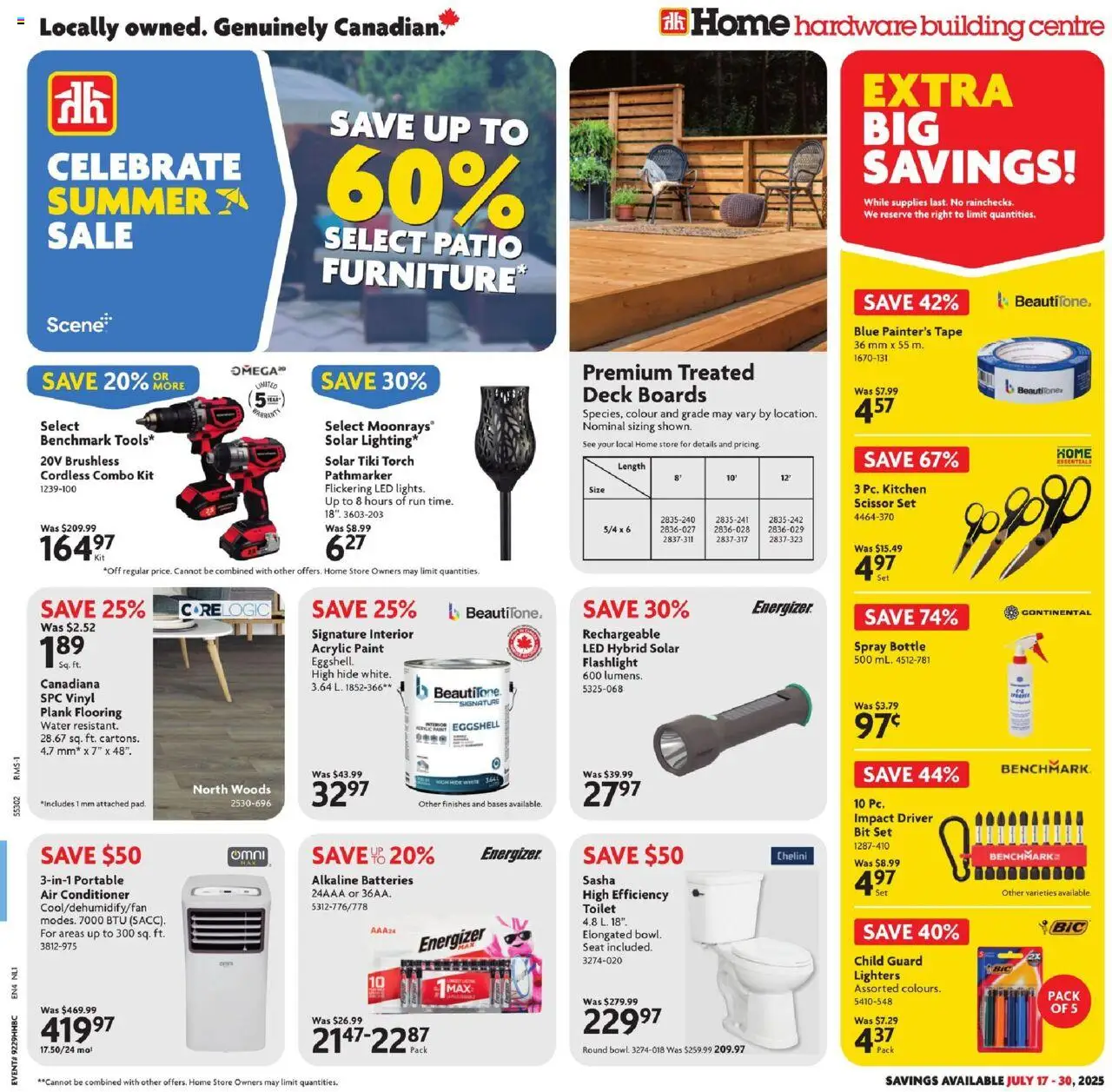 Home Hardware flyer valid from 17.07.2025 | Page: 1 | Products: Conditioner