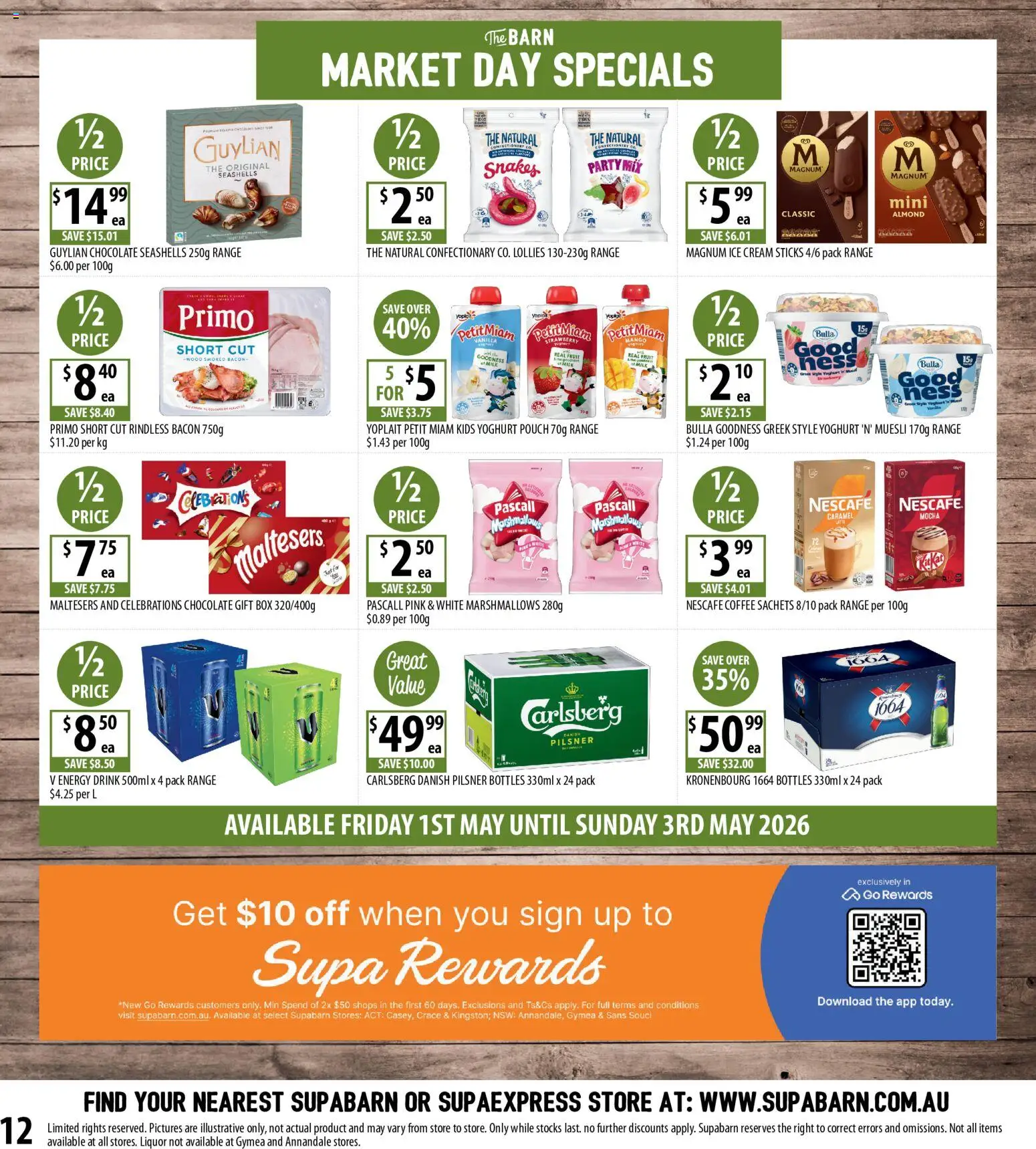 Supabarn catalogue - valid from 29.04.2026 | Page: 12 | Products: Box, Bacon, Coffee, Cream