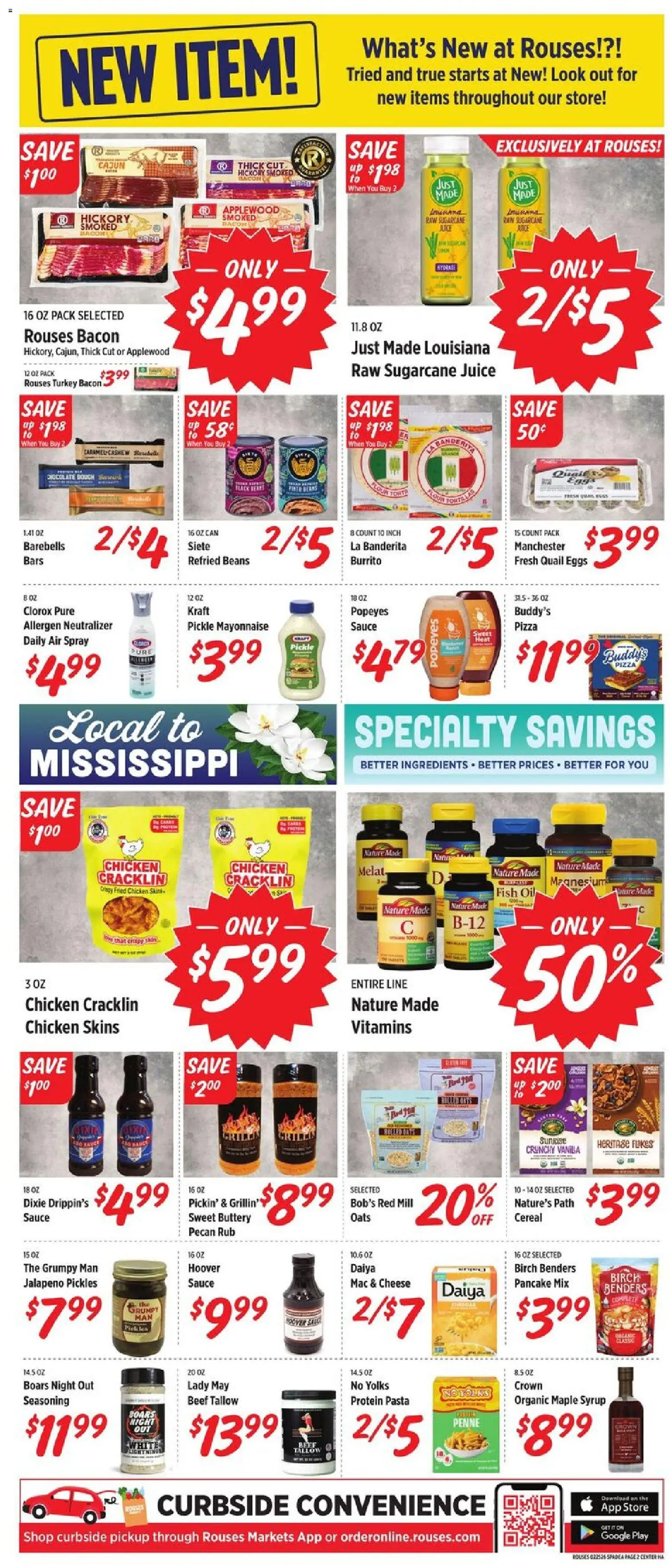 Rouses Grand Opening - valid from 25.02.2026 | Page: 8 | Products: Eggs, Beef, Flakes, Mayonnaise