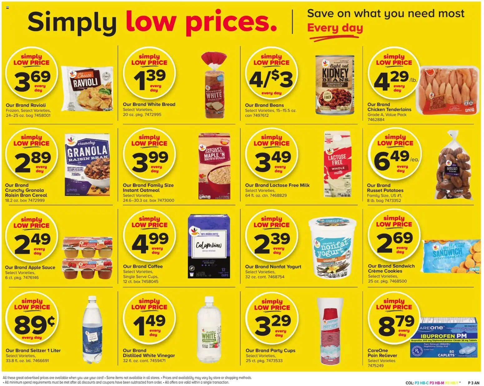 Giant Weekly Ad - valid from 07.11.2025 | Page: 3 | Products: Vinegar, Yogurt, Cookies, Bag