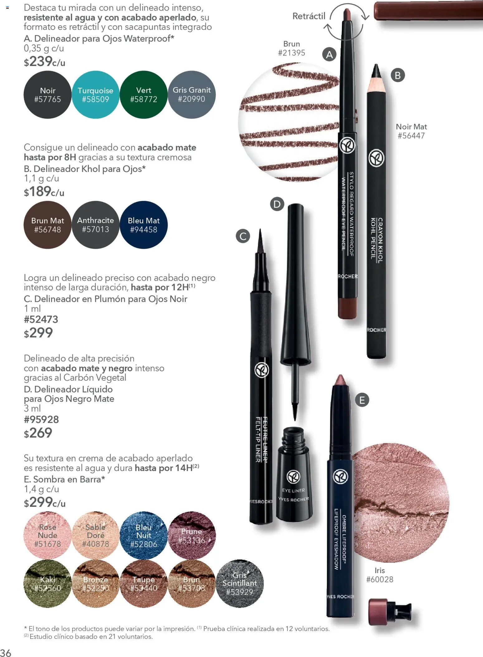 Nuevas ofertas de Yves Rocher válidas en toda la República Mexicana desde el 20.01.2026. ¡Encuentra las mejores ofertas en Yves Rocher campaña 2 2026! | Página: 38 | Productos: Sacapuntas, Sombra, Mate, Delineador