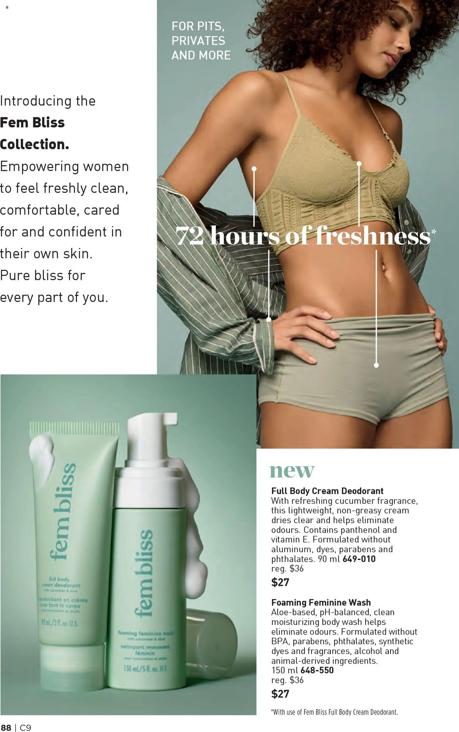 Avon flyer valid from 23.04.2026 | Page: 88 | Products: Cream, Body wash, Deodorant