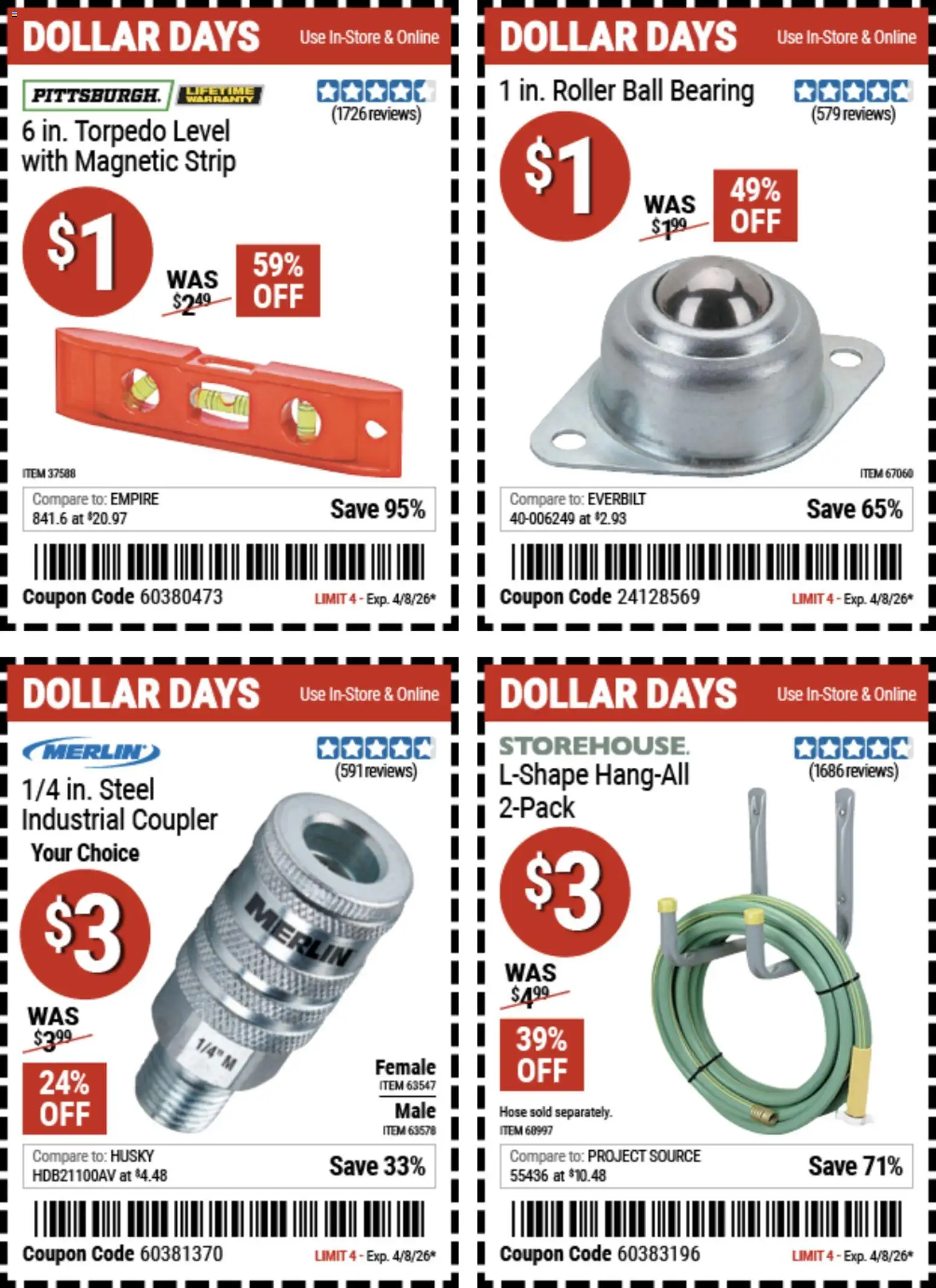 Harbor Freight Dollar Days - valid from 26.03.2026 | Page: 4