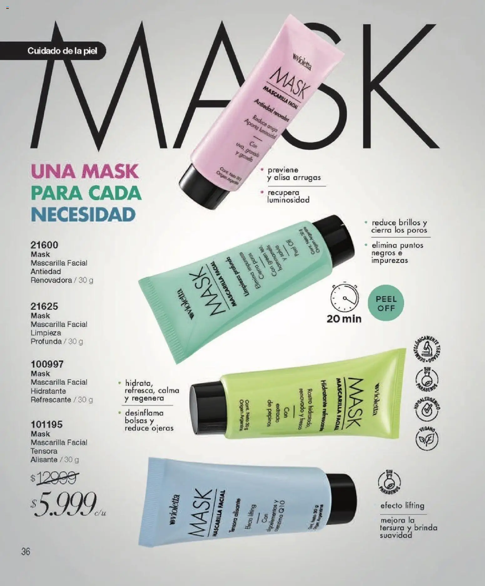 Violetta - Violetta Cosméticos │ válido desde el 05.02.2026 | Página: 36 | Productos: Mascarilla