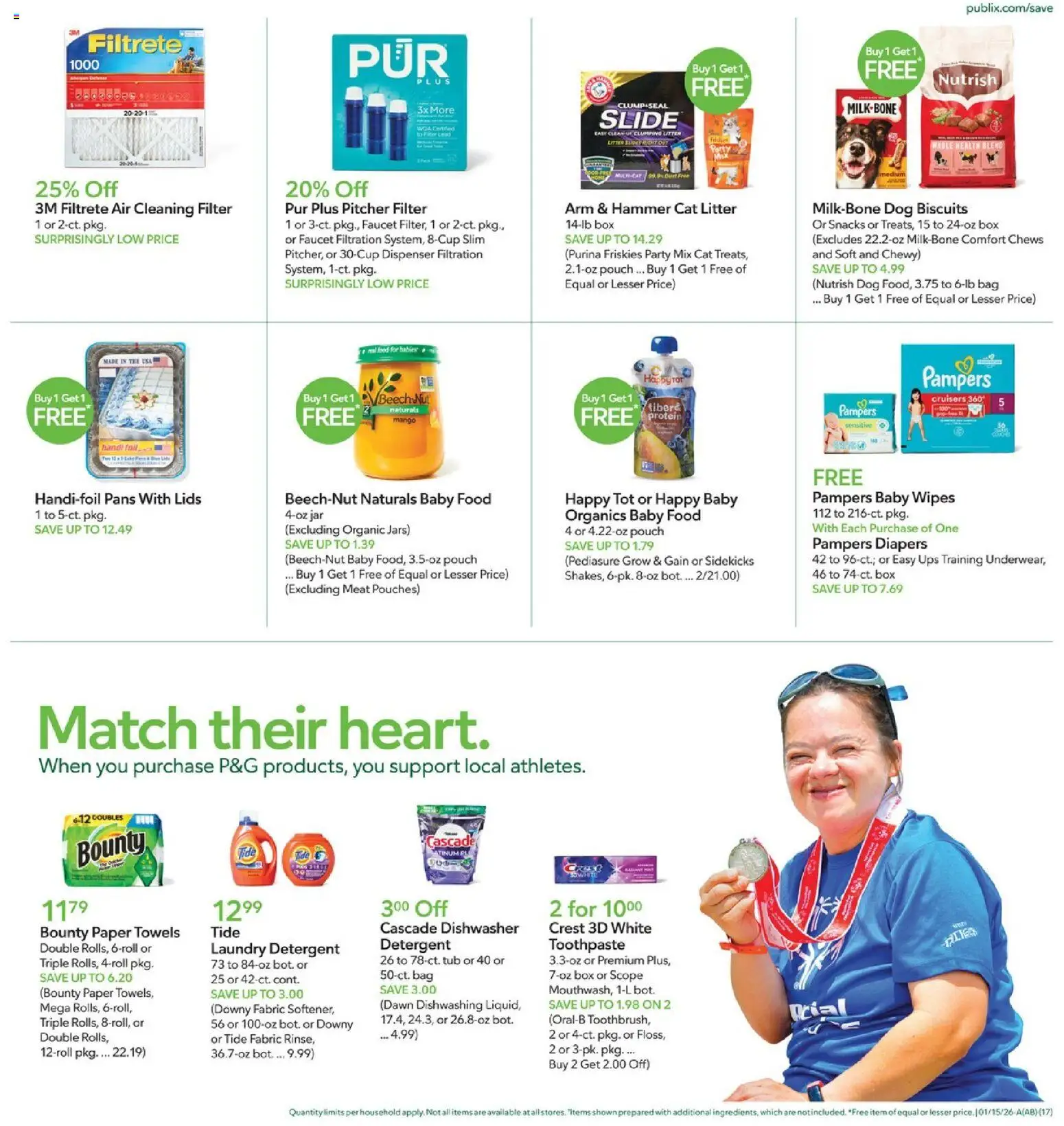 Publix Weekly Ad - valid from 14.01.2026 | Page: 17 | Products: Toothpaste, Baby food, Mango, UPS