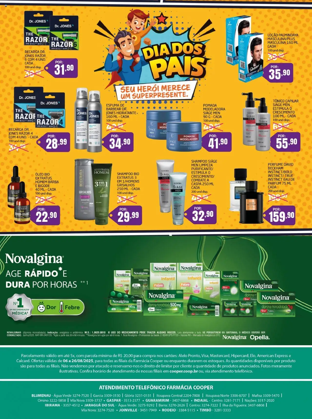Cooper Folheto - válido de 06.08.2025 | Página: 8 | Produtos: Shampoo, Tônico, Óleo, Pomada