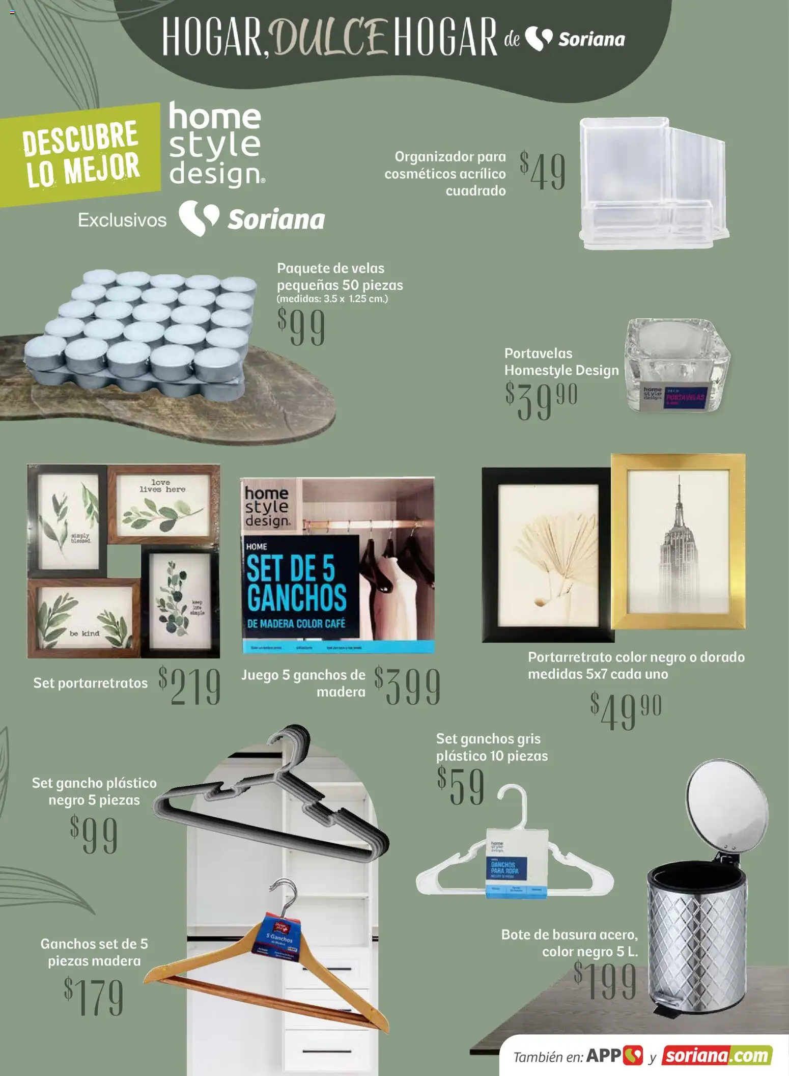 Nuevas ofertas de Soriana válidas en toda la República Mexicana desde el 15.04.2026. ¡Encuentra las mejores ofertas en Soriana Hogar Dulce Hogar Híper Nacional! | Página: 30 | Productos: Portarretrato, Café, Juego, Organizador