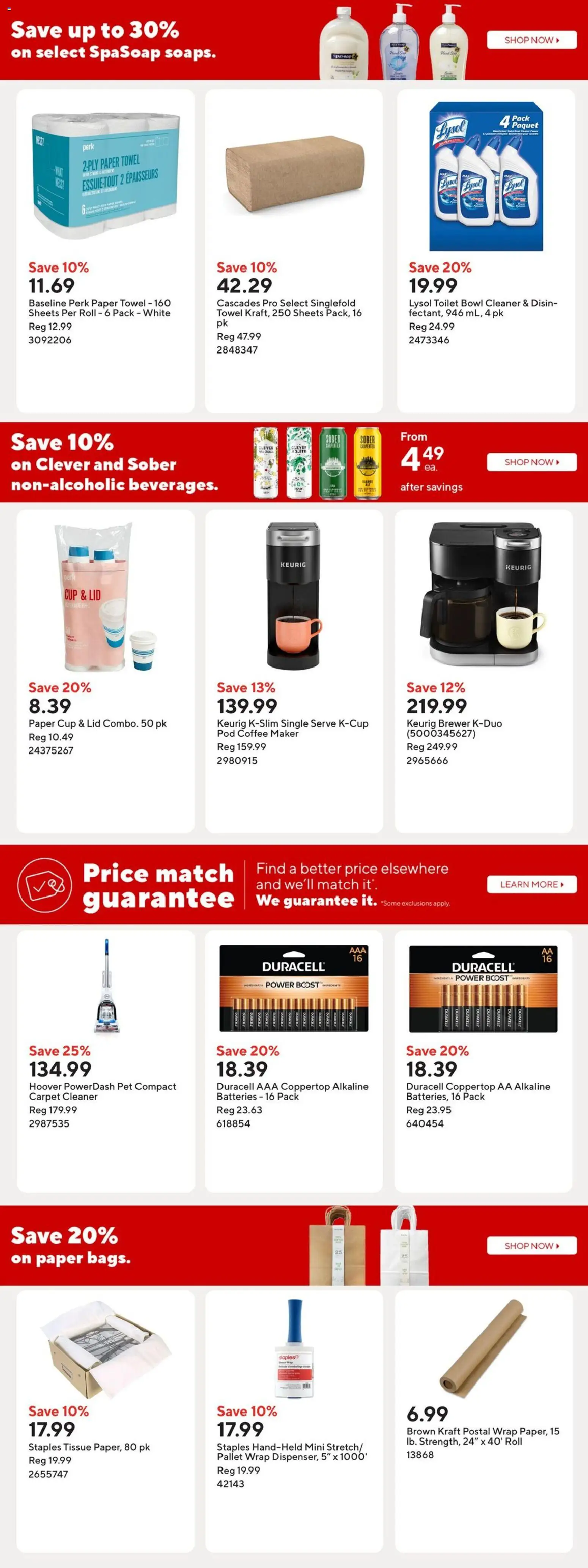 Staples flyer valid from 30.01.2026 | Page: 18 | Products: Coffee maker, Carpet, Coffee