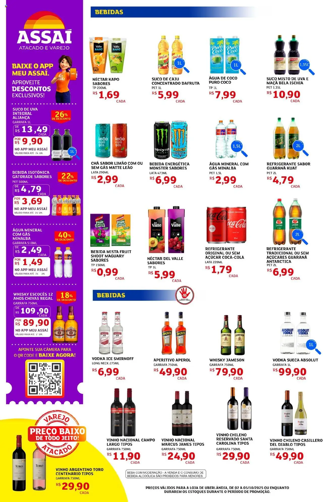 Assaí Atacadista Folheto - válido de 02.10.2025 | Página: 6 | Produtos: Aliança, Chá, Baixo, Açúcar