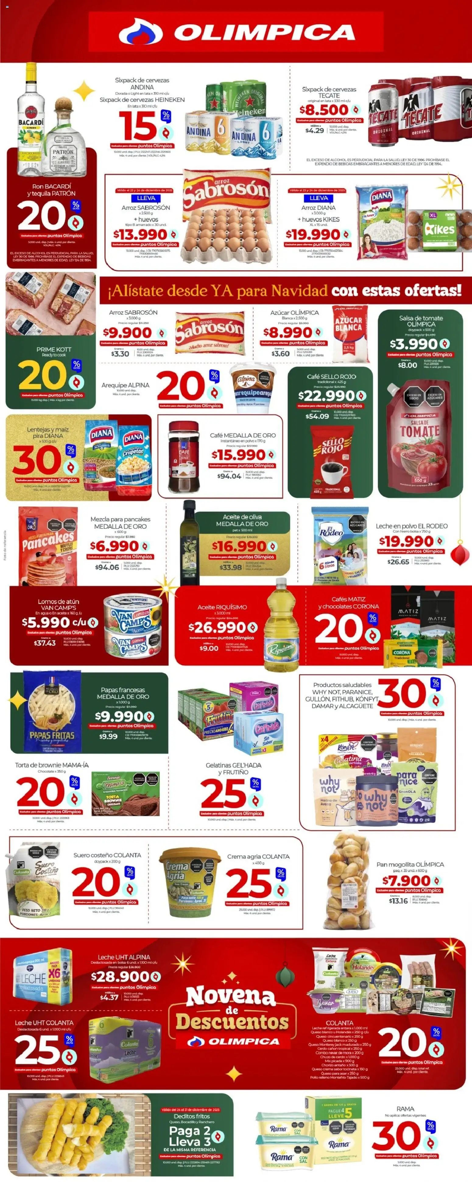 Olímpica revista - valida desde el 24.12.2025 | Página: 2 | Productos: Arroz, Azucar, Lentejas, Encimero