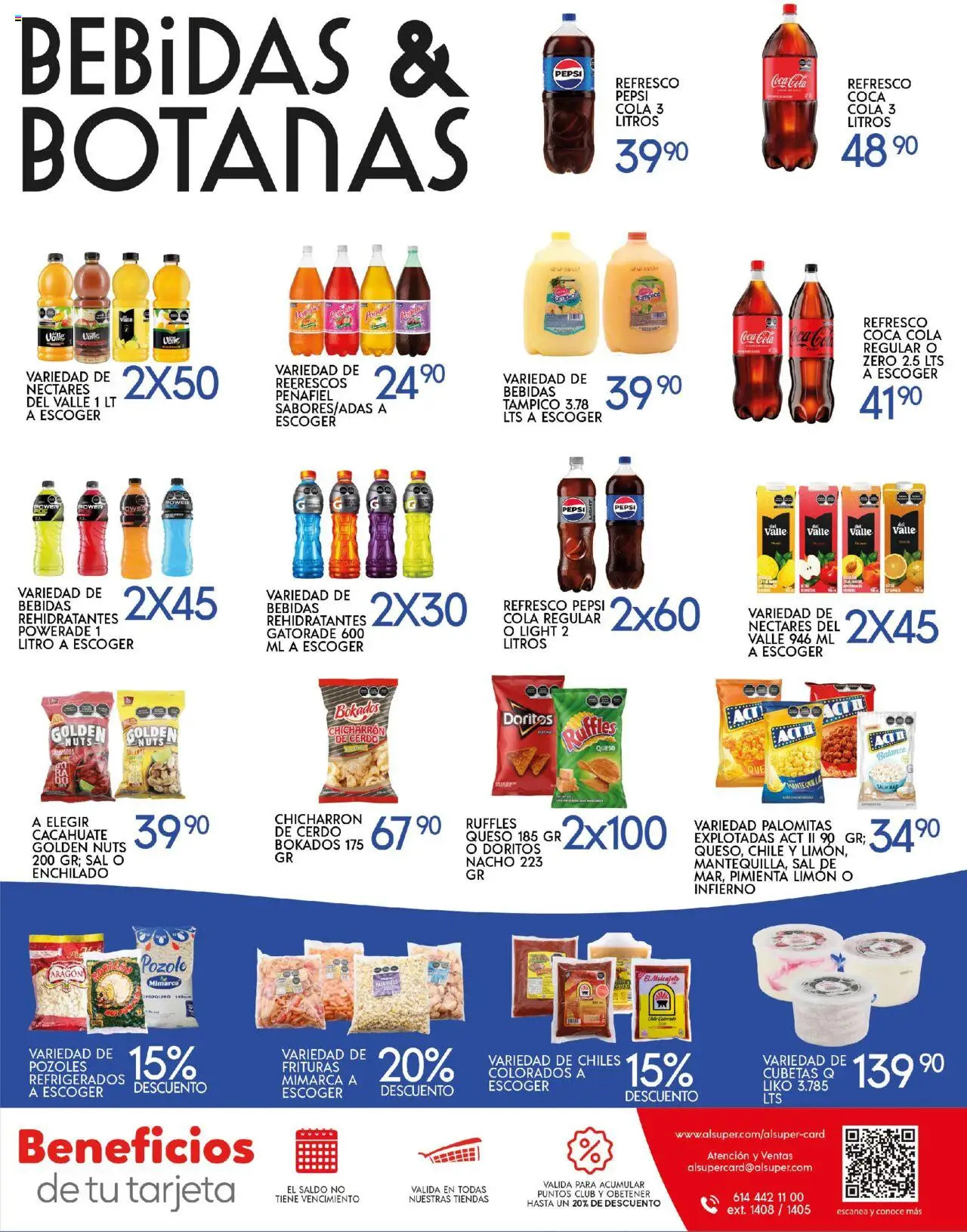 Nuevas ofertas de Alsuper válidas en toda la República Mexicana desde el 23.09.2025. ¡Encuentra las mejores ofertas en Alsuper - Folleto Chihuahua Estado! | Página: 7 | Productos: Refresco, Cacahuate, Pimienta, Limón