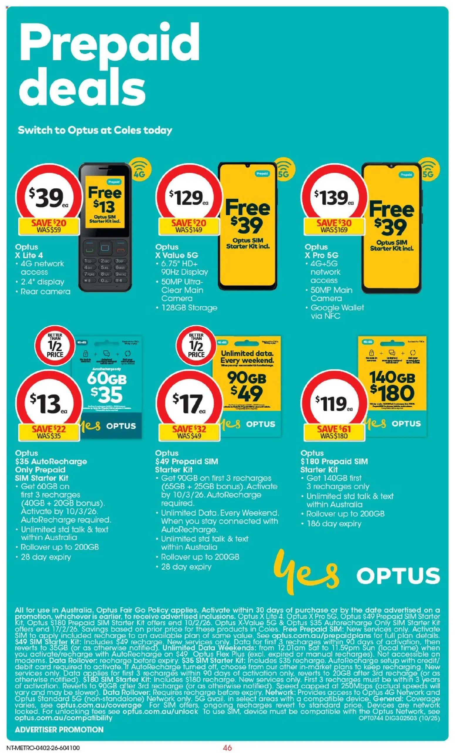 Coles catalogue - valid from 04.02.2026 | Page: 47 | Products: Pullover, Wallet, Date, Camera